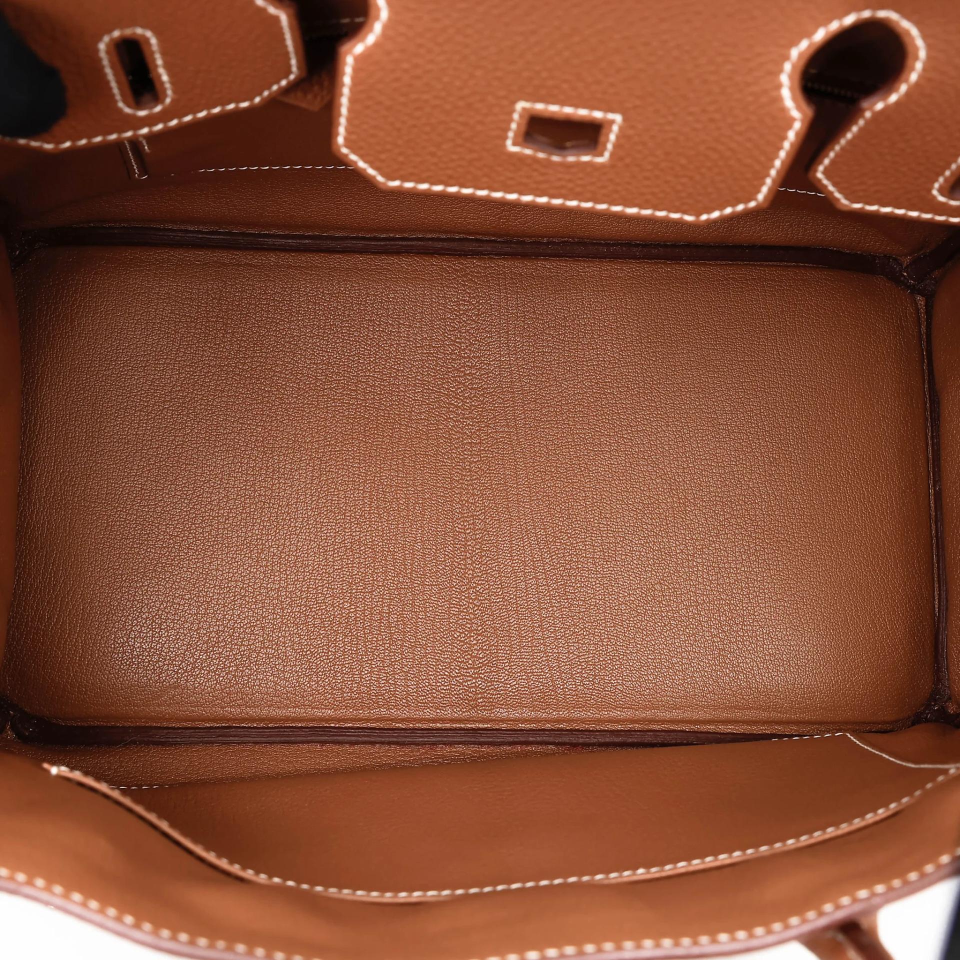 Excellent ( Rank SA ) HERMÈS Birkin 30 Gold (37) Togo Palladium hardware U (2022) - 23