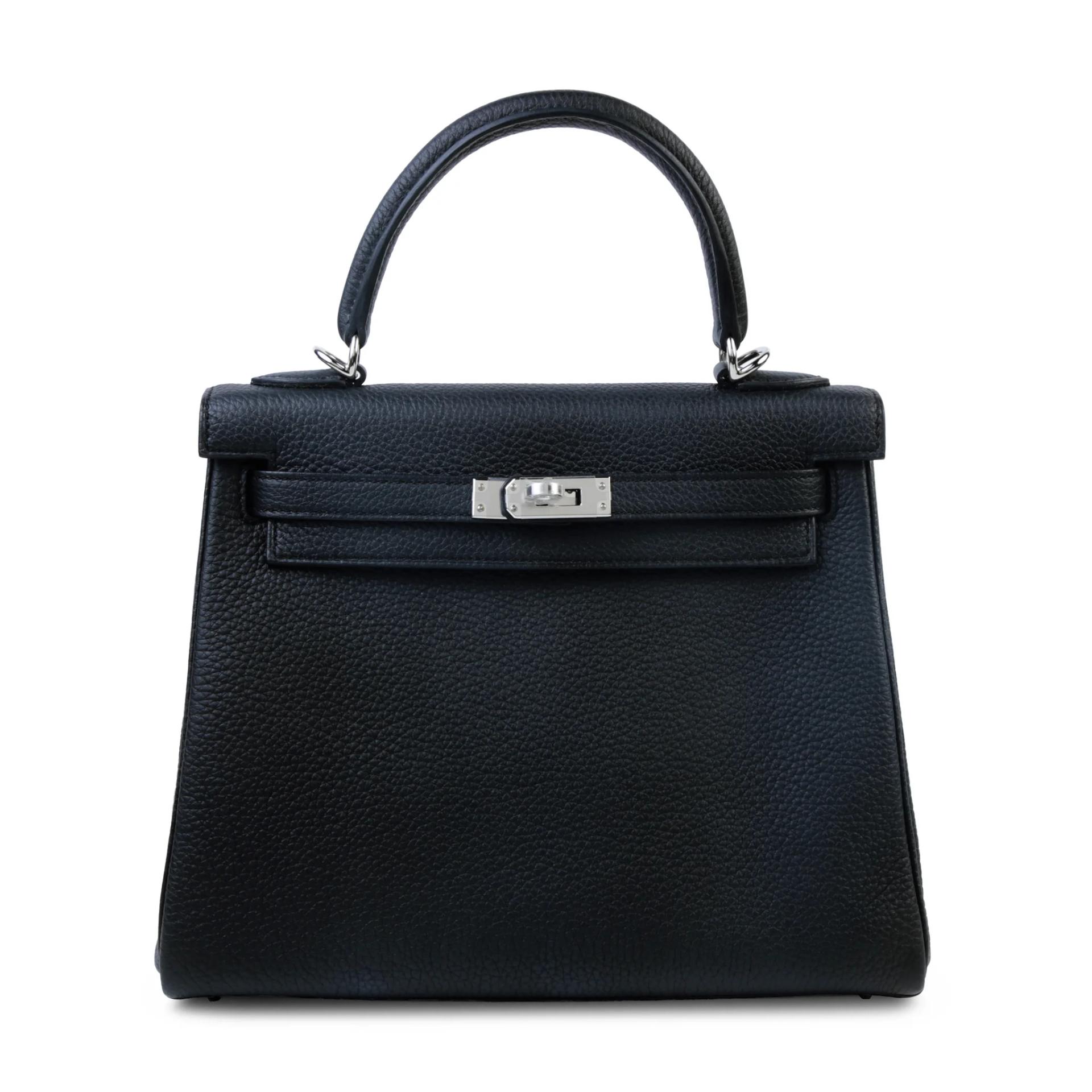 ランク N 新品 HERMÈS エルメス ケリー25 内縫い ブラック (89) トゴ シルバー金具 G刻印 (2026) - 1