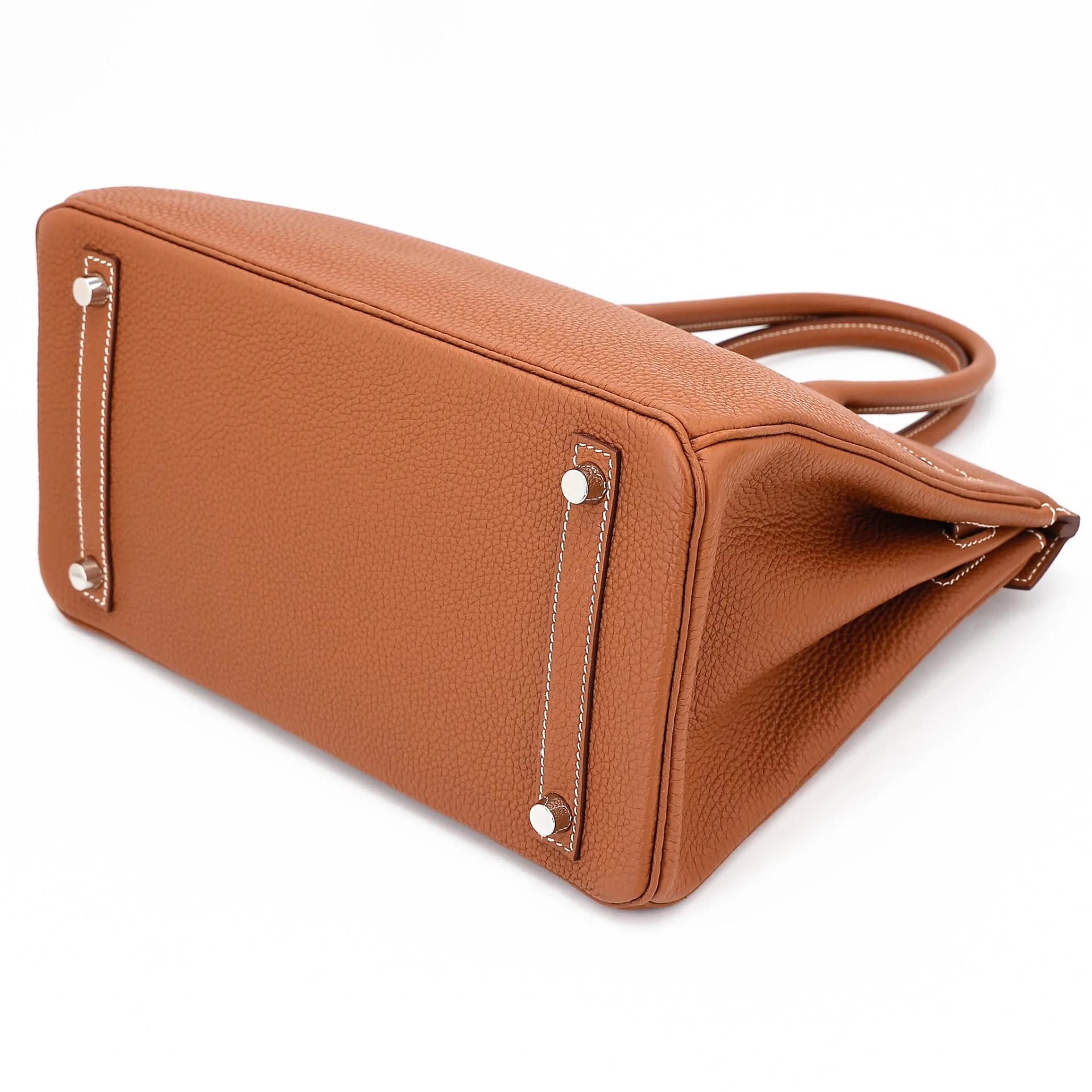 Excellent ( Rank SA ) HERMÈS Birkin 30 Gold (37) Togo Palladium hardware U (2022) - 6