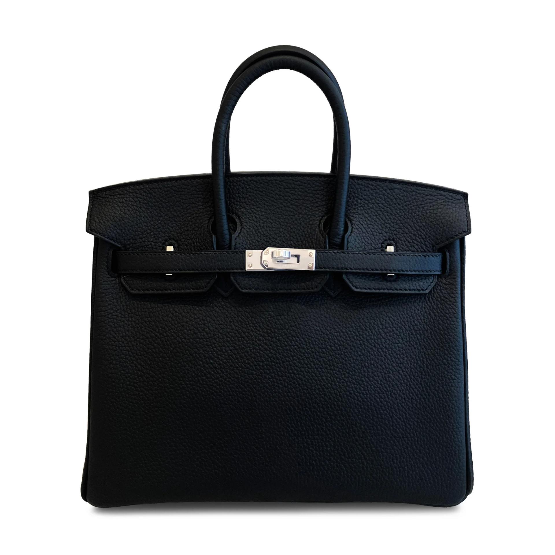 Brand New ( Rank N ) HERMÈS Birkin 25 Noir (89) Togo Palladium hardware K (2025) - 1