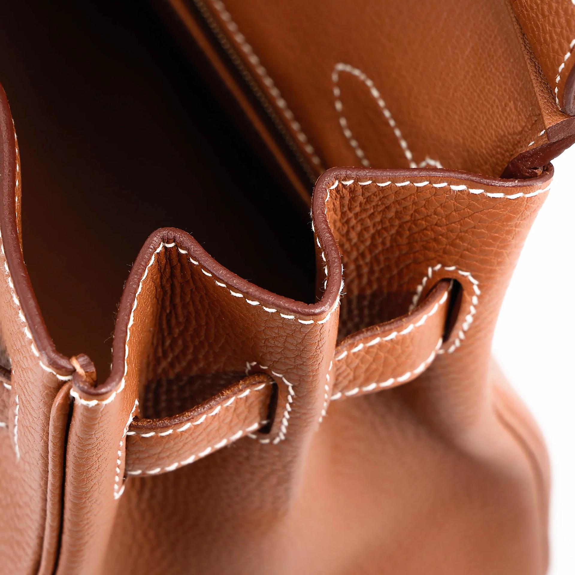 Excellent ( Rank SA ) HERMÈS Birkin 30 Gold (37) Togo Palladium hardware U (2022) - 21