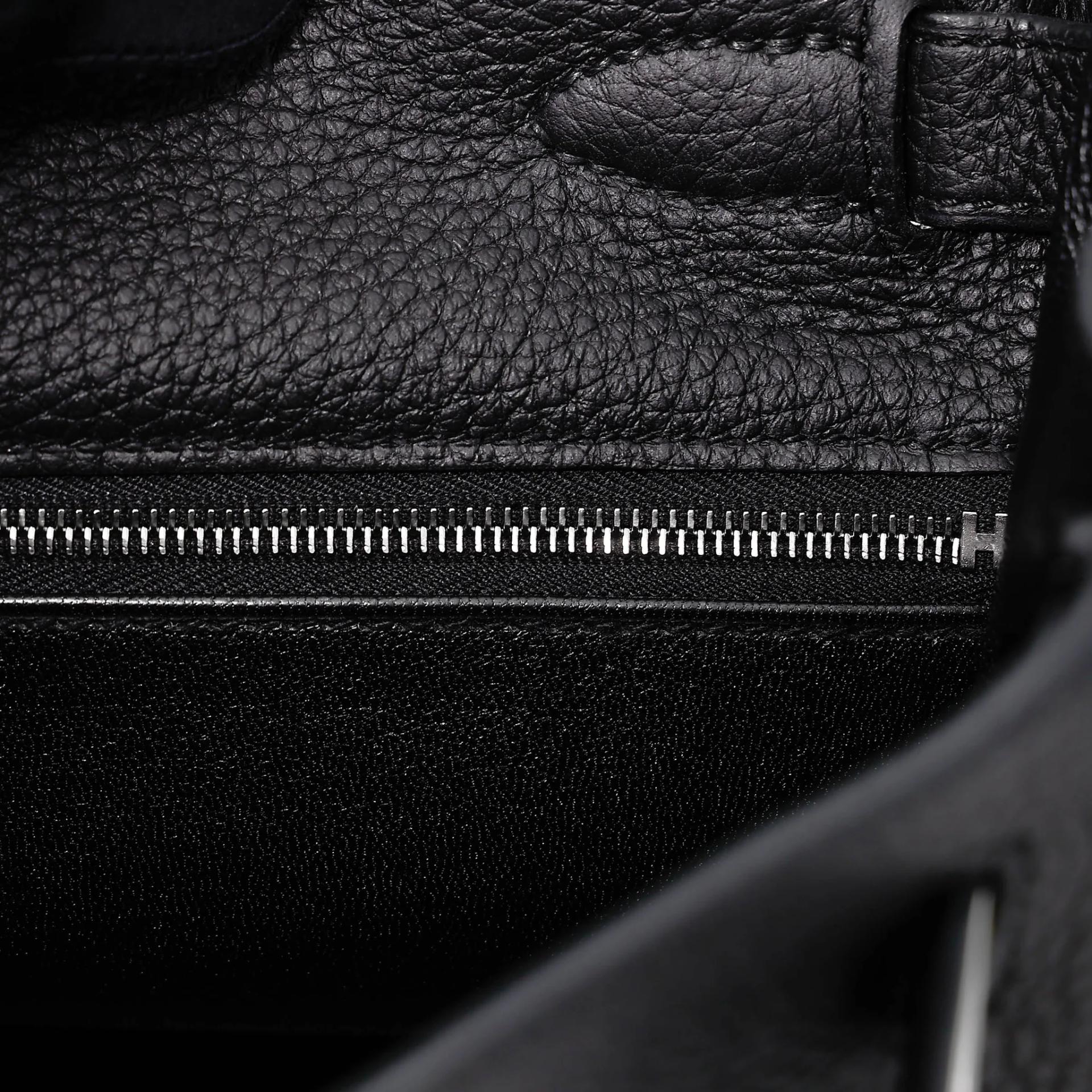 Unused ( Rank NS ) HERMÈS Kelly 28 Noir (89) Togo Palladium hardware K (2025) - 14
