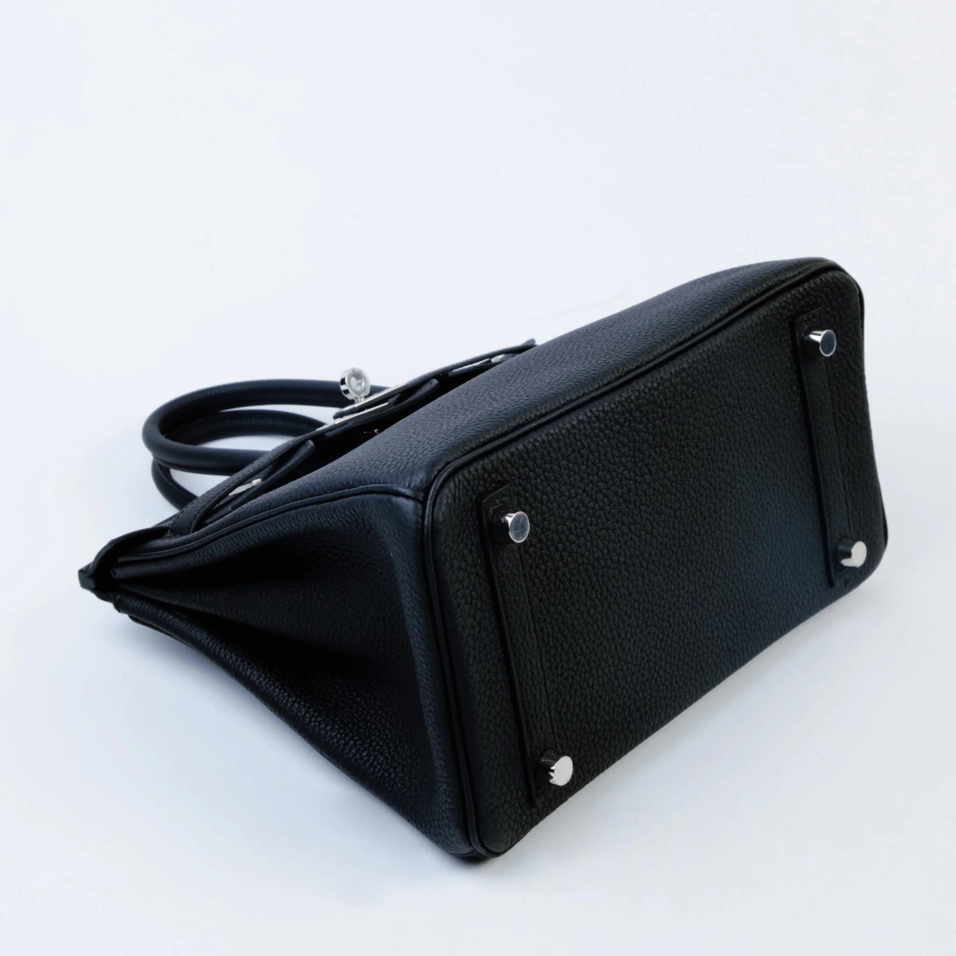 ランク N 新品 HERMÈS エルメス バーキン25 ブラック (89) トゴ シルバー金具 G刻印 (2026) - 4