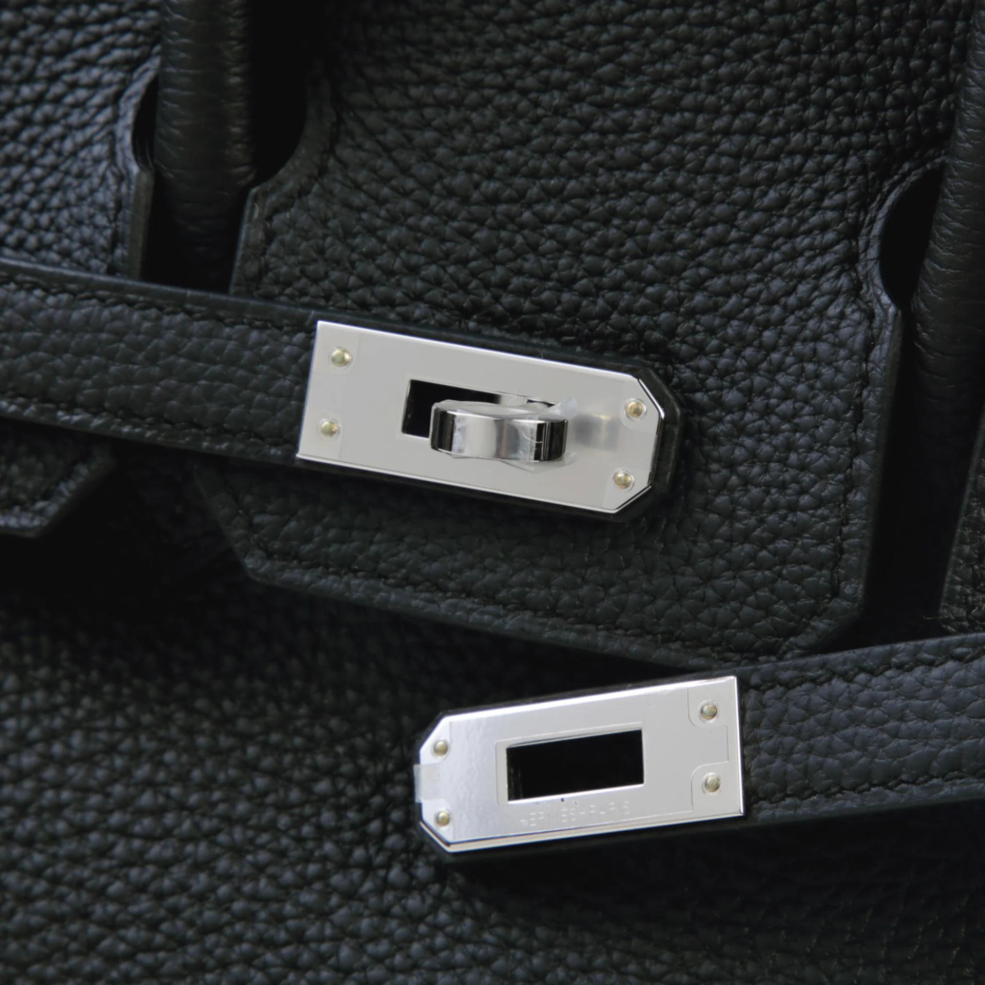 ランク N 新品 HERMÈS エルメス バーキン25 ブラック (89) トゴ シルバー金具 G刻印 (2026) - 8