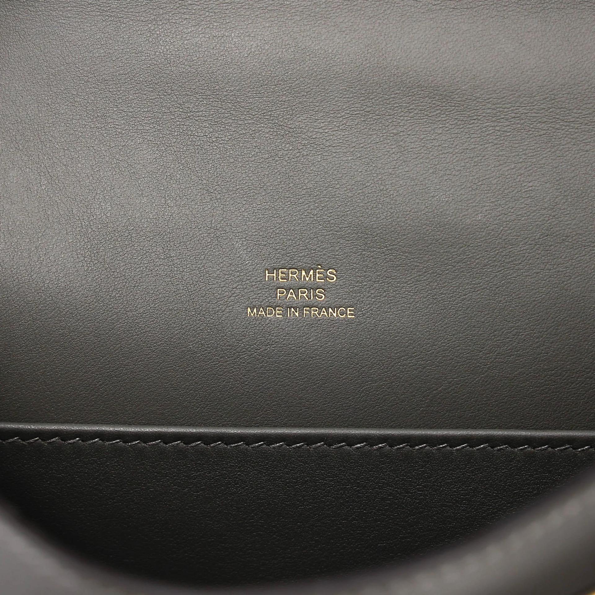 Excellent ( Rank SA ) HERMÈS Kelly Pochette Gris Meyer (0L) Swift Gold hardware U (2022) - 14