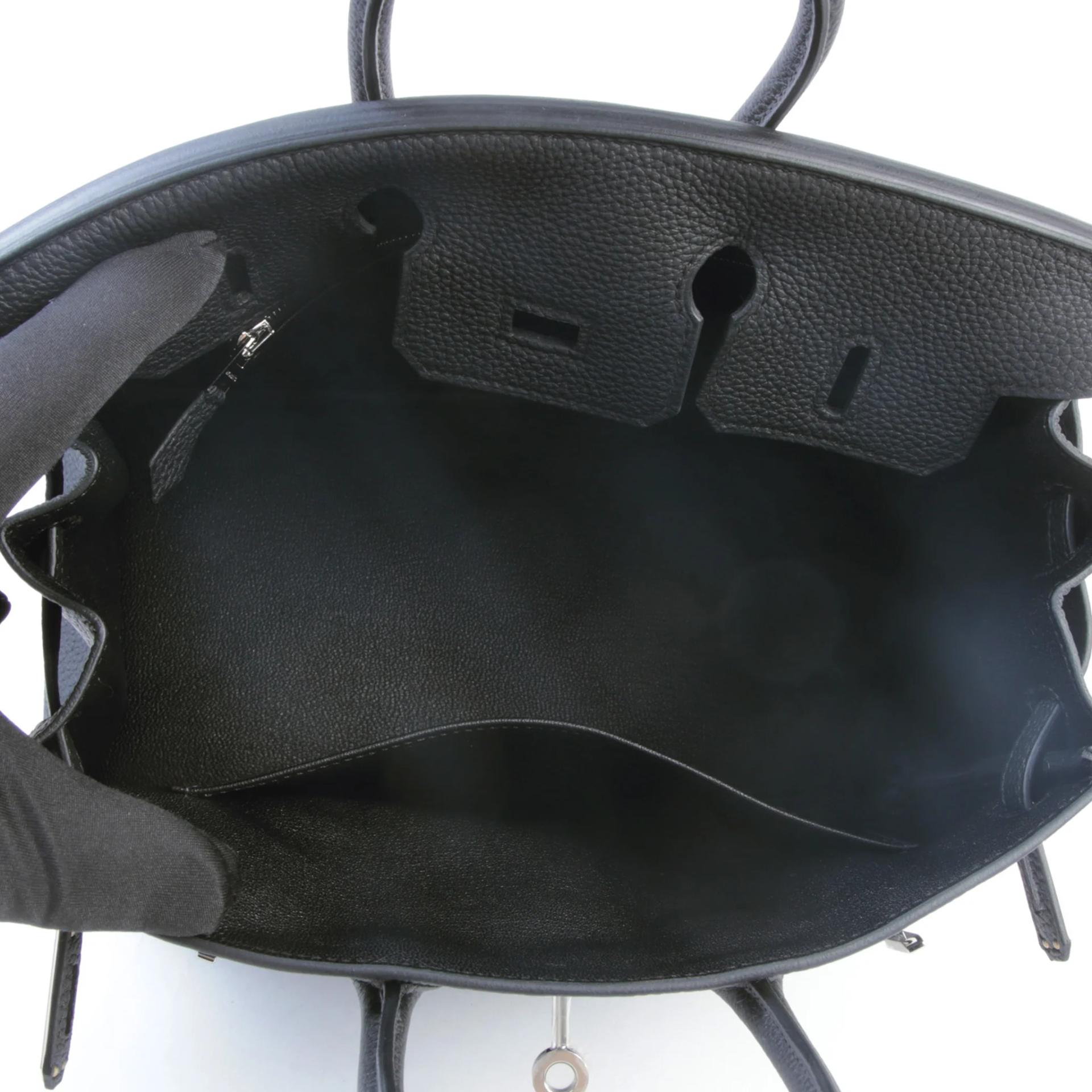 ランク N 新品 HERMÈS エルメス バーキン25 ブラック (89) トゴ シルバー金具 G刻印 (2026) - 10