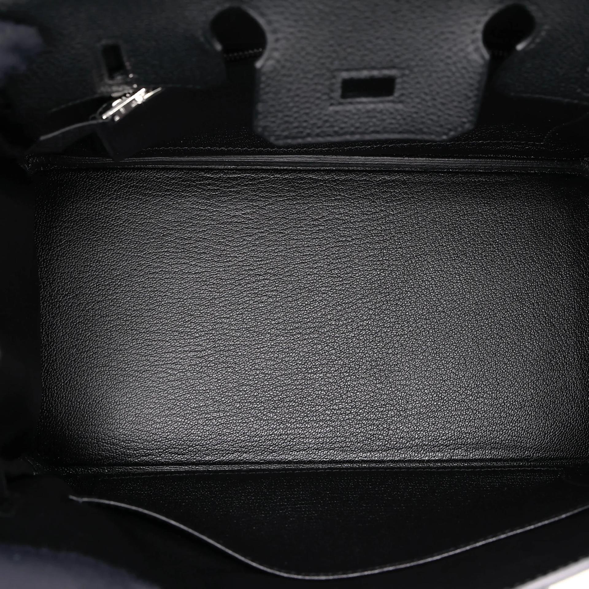 Brand New ( Rank N ) HERMÈS Birkin 25 Noir (89) Togo Palladium hardware G (2026) - 15