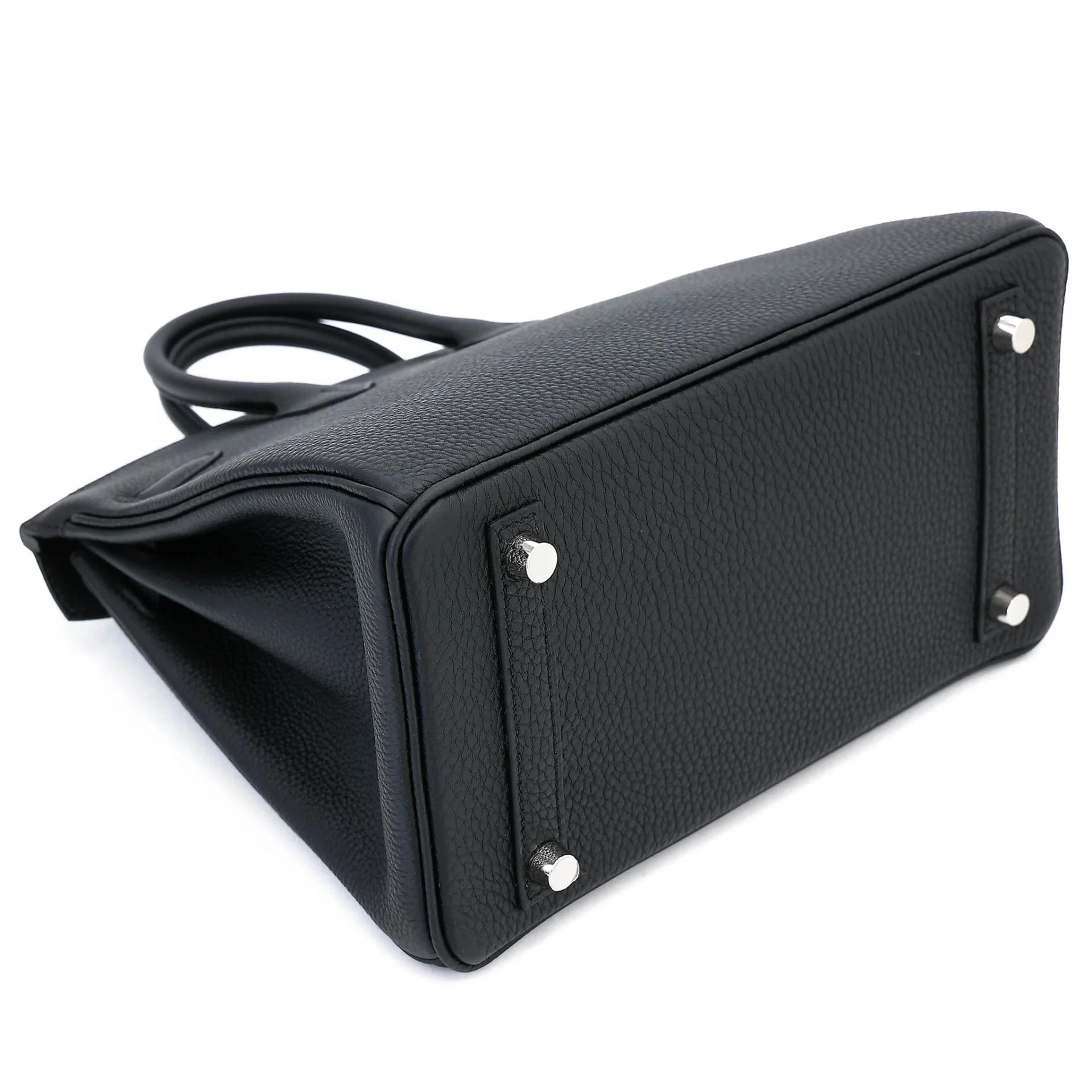 Brand New ( Rank N ) HERMÈS Birkin 25 Noir (89) Togo Palladium hardware G (2026) - 7