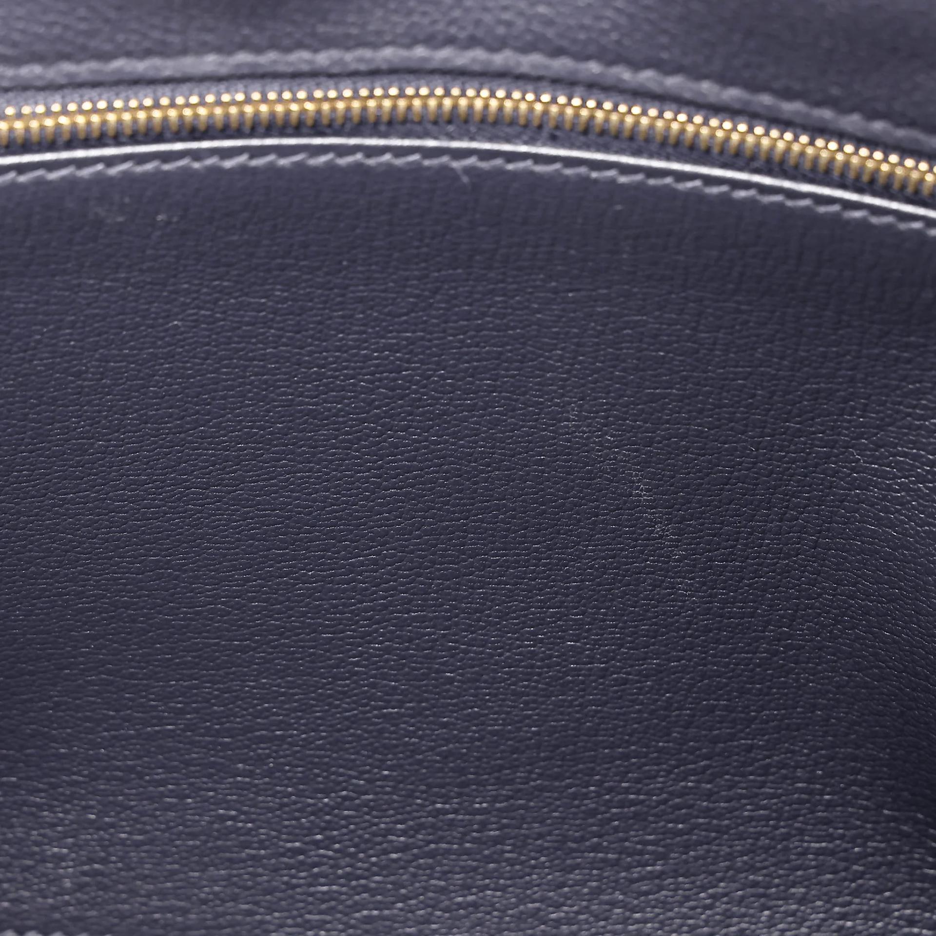 ランク A HERMÈS エルメス ケリー28 ブルーニュイ (2Z) トゴ ゴールド金具 A刻印 (2017) - 24