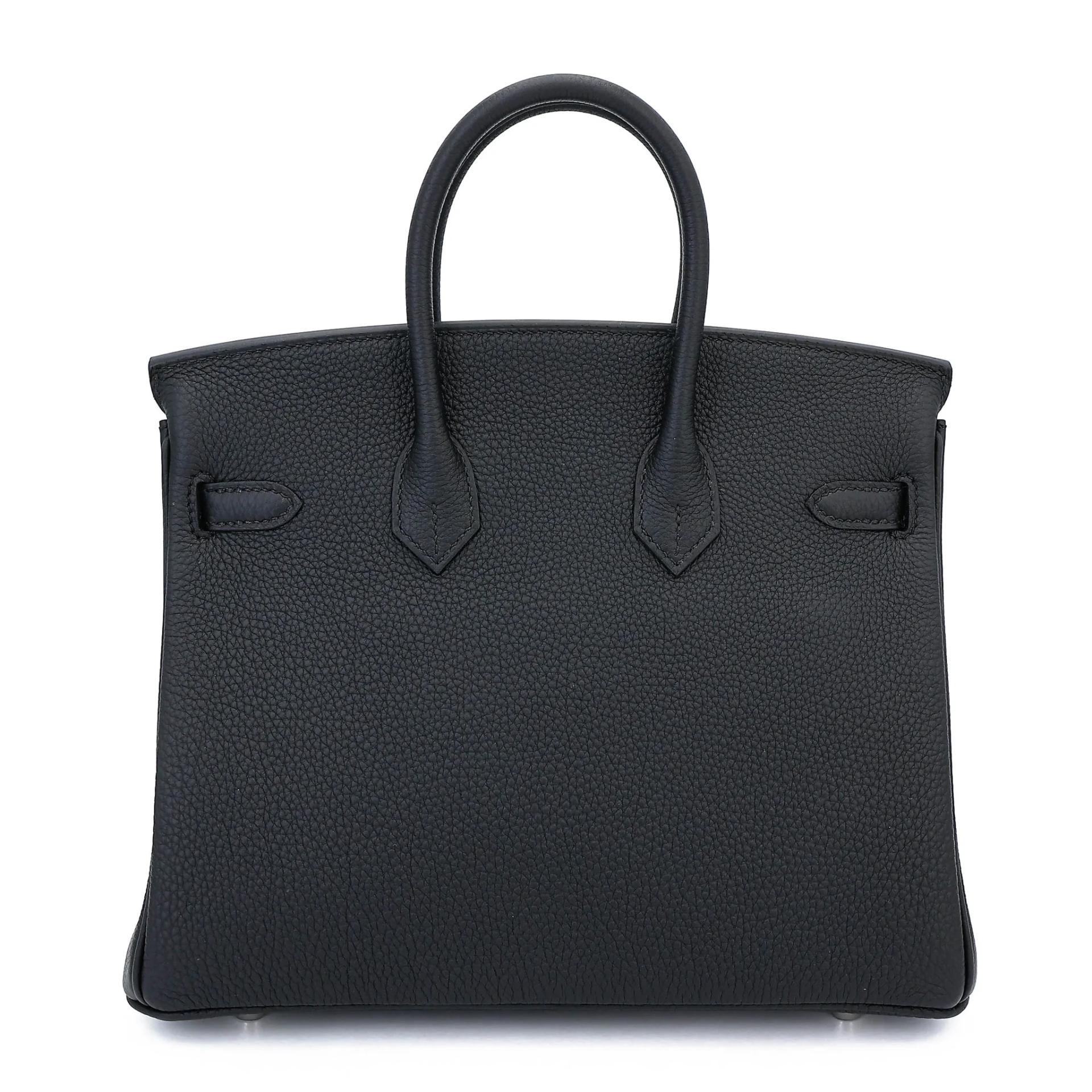 Brand New ( Rank N ) HERMÈS Birkin 25 Noir (89) Togo Palladium hardware G (2026) - 2