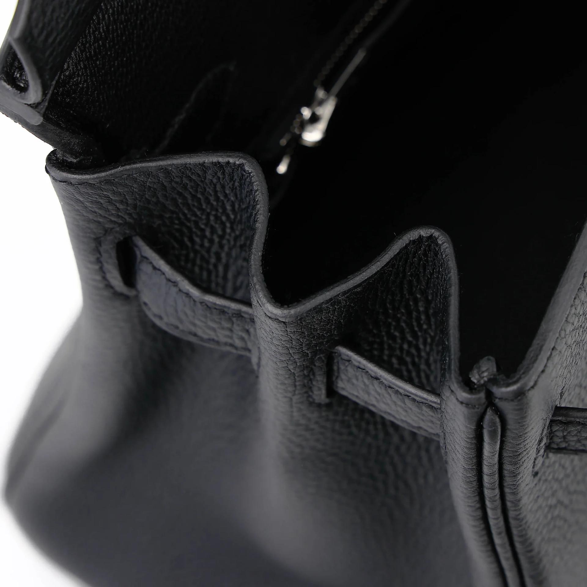 Brand New ( Rank N ) HERMÈS Birkin 25 Noir (89) Togo Palladium hardware G (2026) - 14