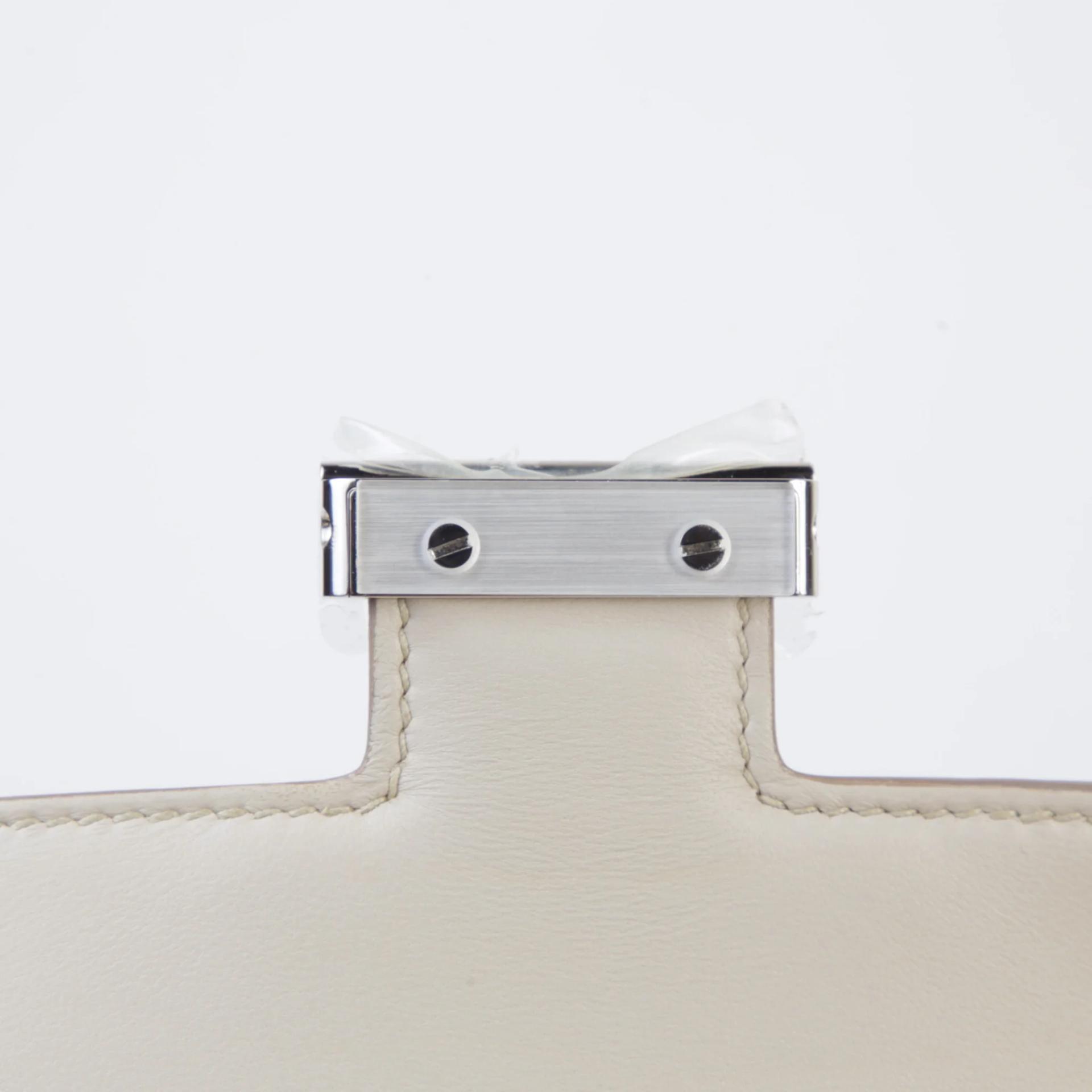 Excellent ( Rank SA ) HERMÈS Constance Elan Beton (8L) Matte Alligator Palladium hardware W (2024) - 9