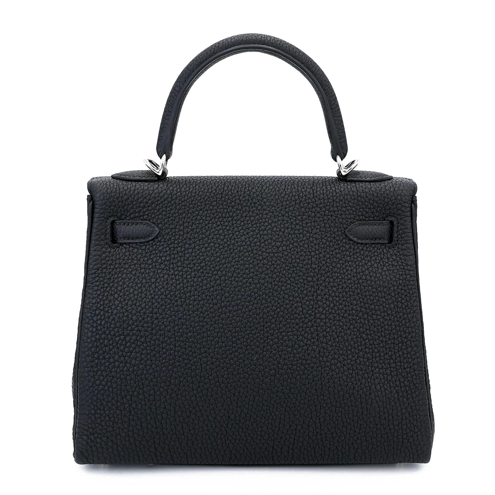 Brand New ( Rank N ) HERMÈS Kelly 25 Noir (89) Togo Palladium hardware G (2026) - 2