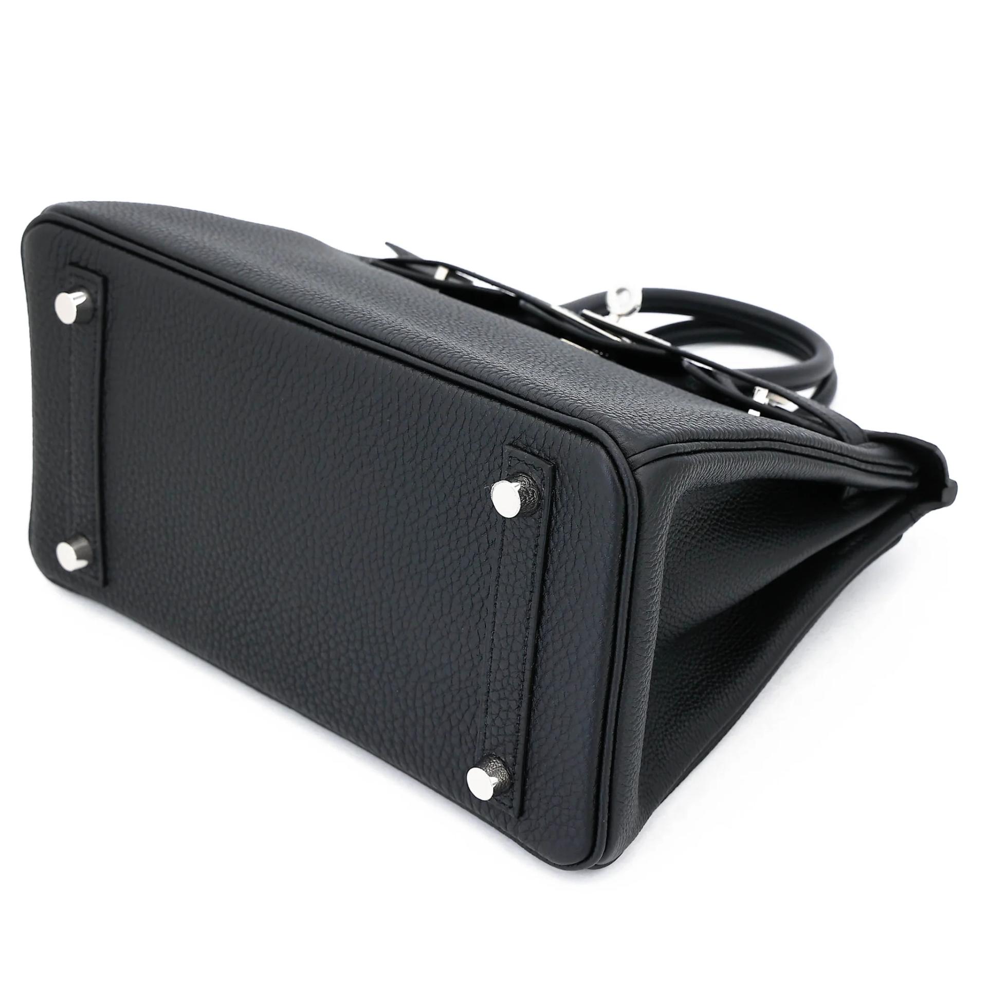 Brand New ( Rank N ) HERMÈS Birkin 25 Noir (89) Togo Palladium hardware G (2026) - 4