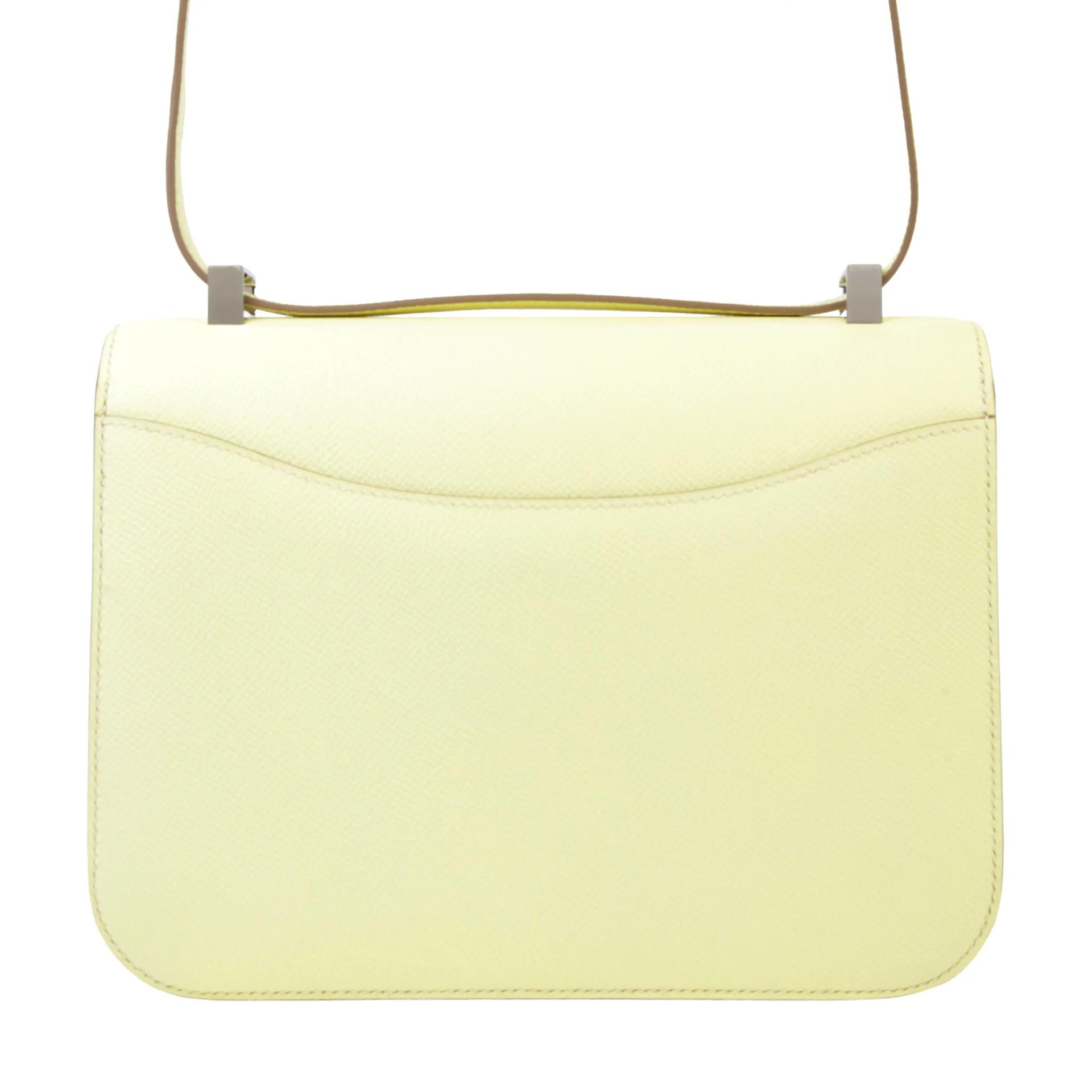 Brand New ( Rank N ) HERMÈS Constance 24 Jaune milton (i8) Epsom Palladium hardware K (2025) - 2