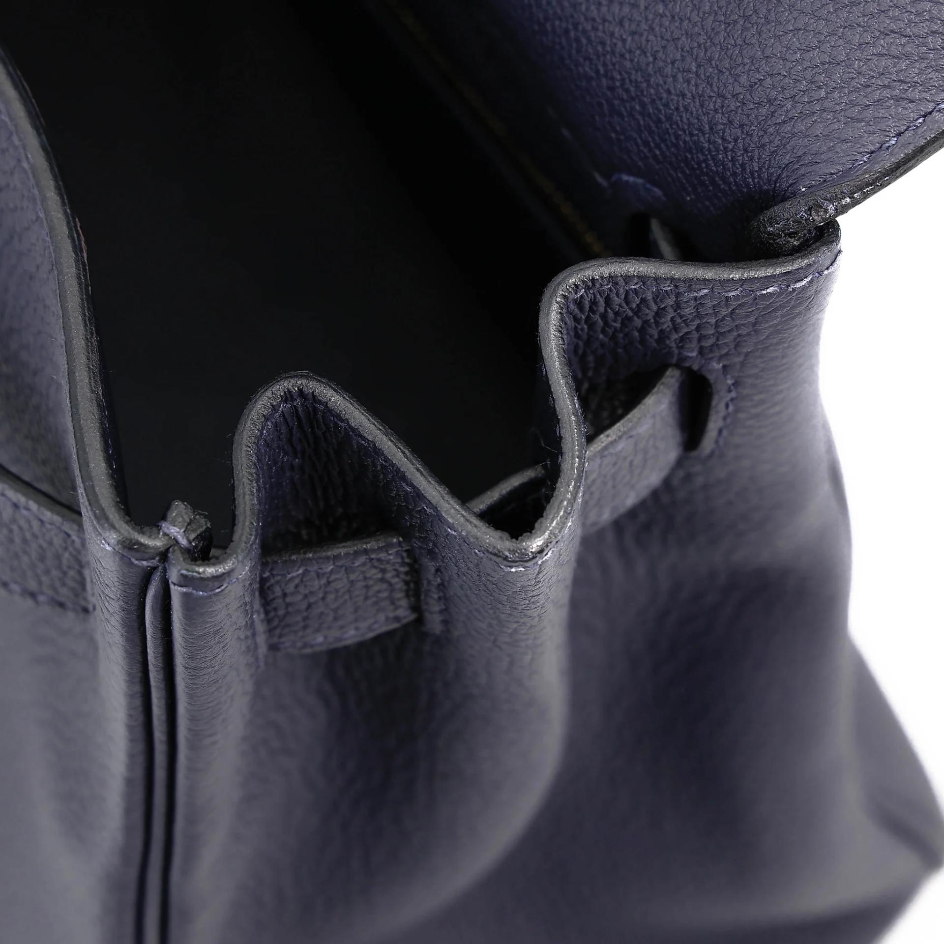 ランク A HERMÈS エルメス ケリー28 ブルーニュイ (2Z) トゴ ゴールド金具 A刻印 (2017) - 21