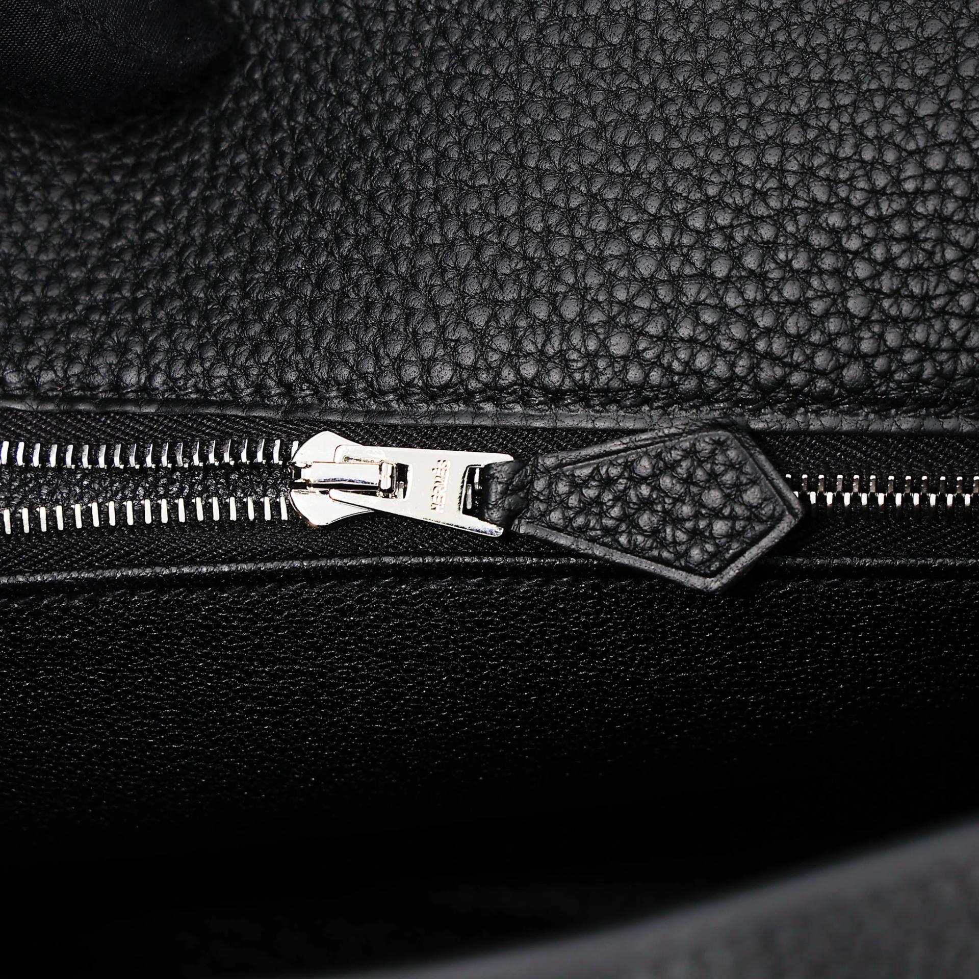 Brand New ( Rank N ) HERMÈS Kelly 25 Noir (89) Togo Palladium hardware G (2026) - 14