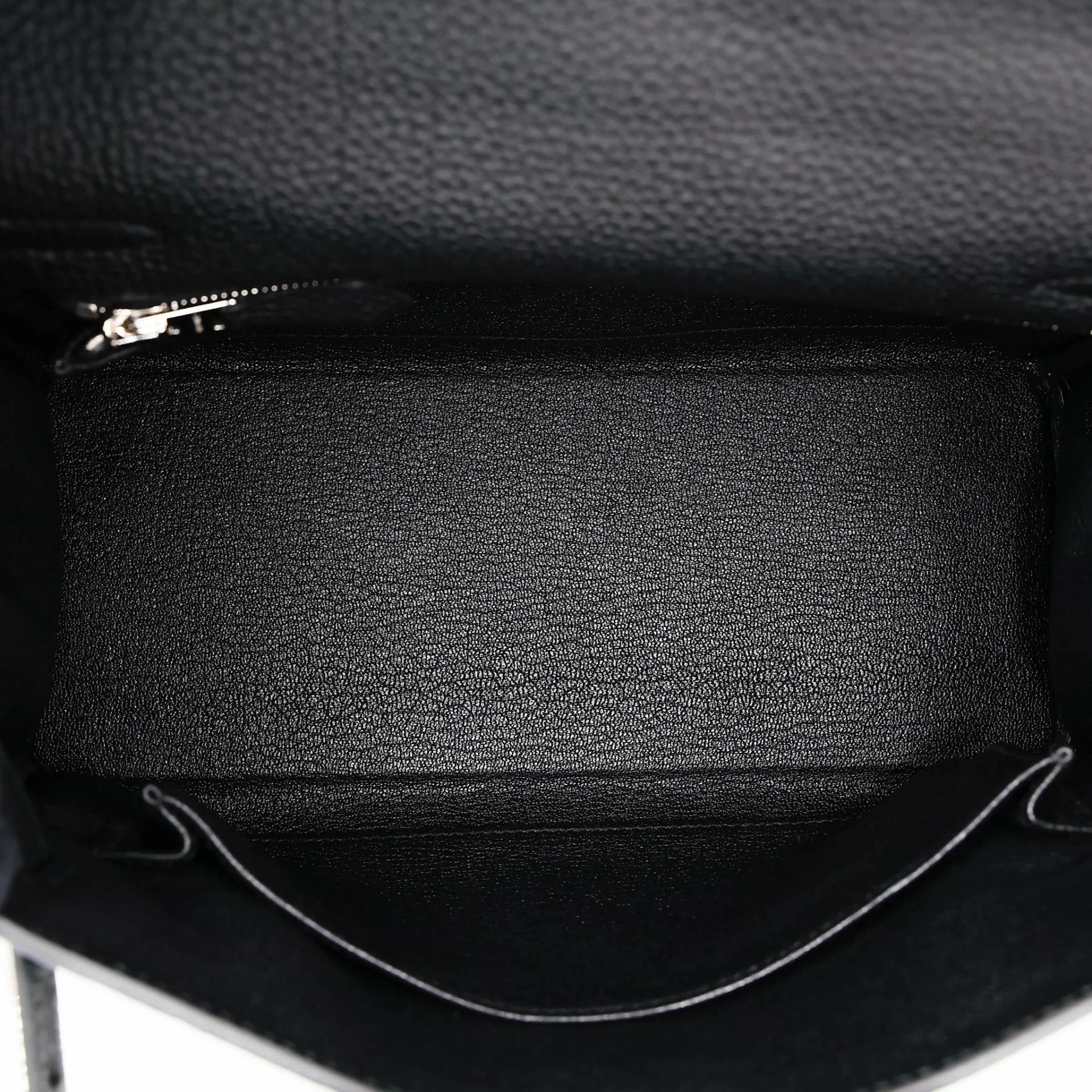 Brand New ( Rank N ) HERMÈS Kelly 25 Noir (89) Togo Palladium hardware G (2026) - 19