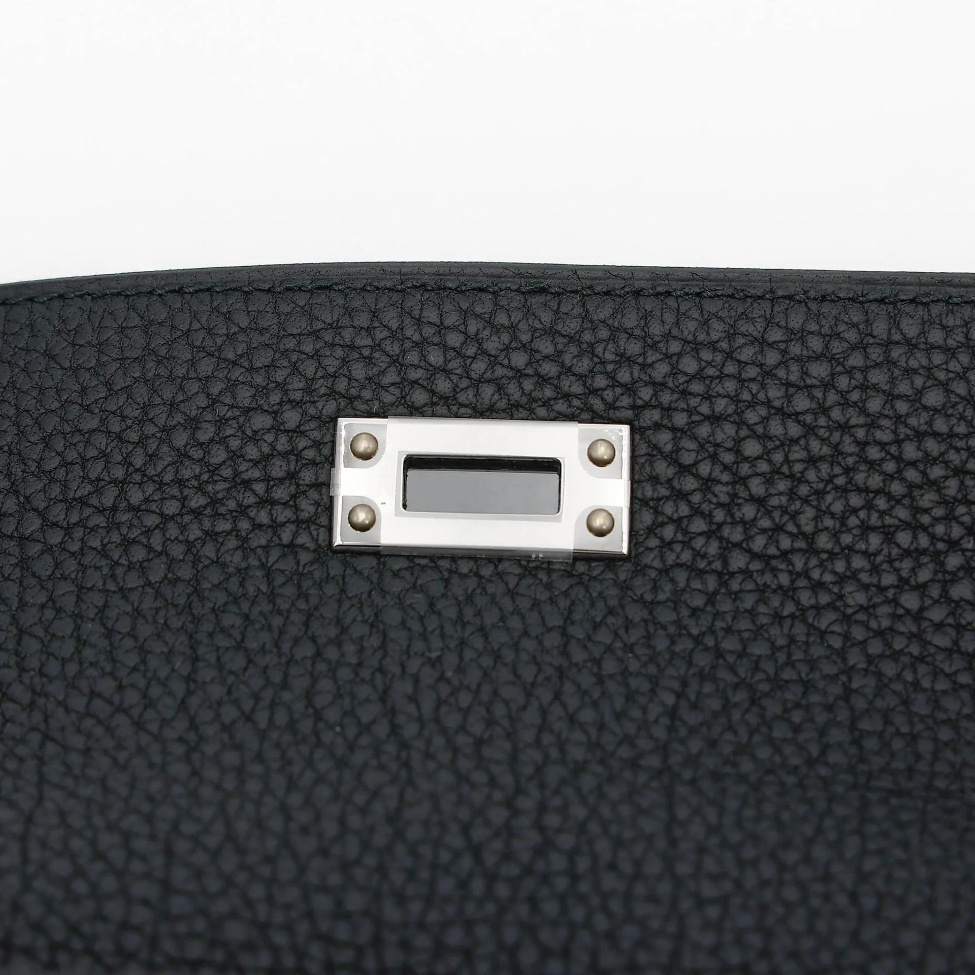 Brand New ( Rank N ) HERMÈS Kelly 25 Noir (89) Togo Palladium hardware G (2026) - 11