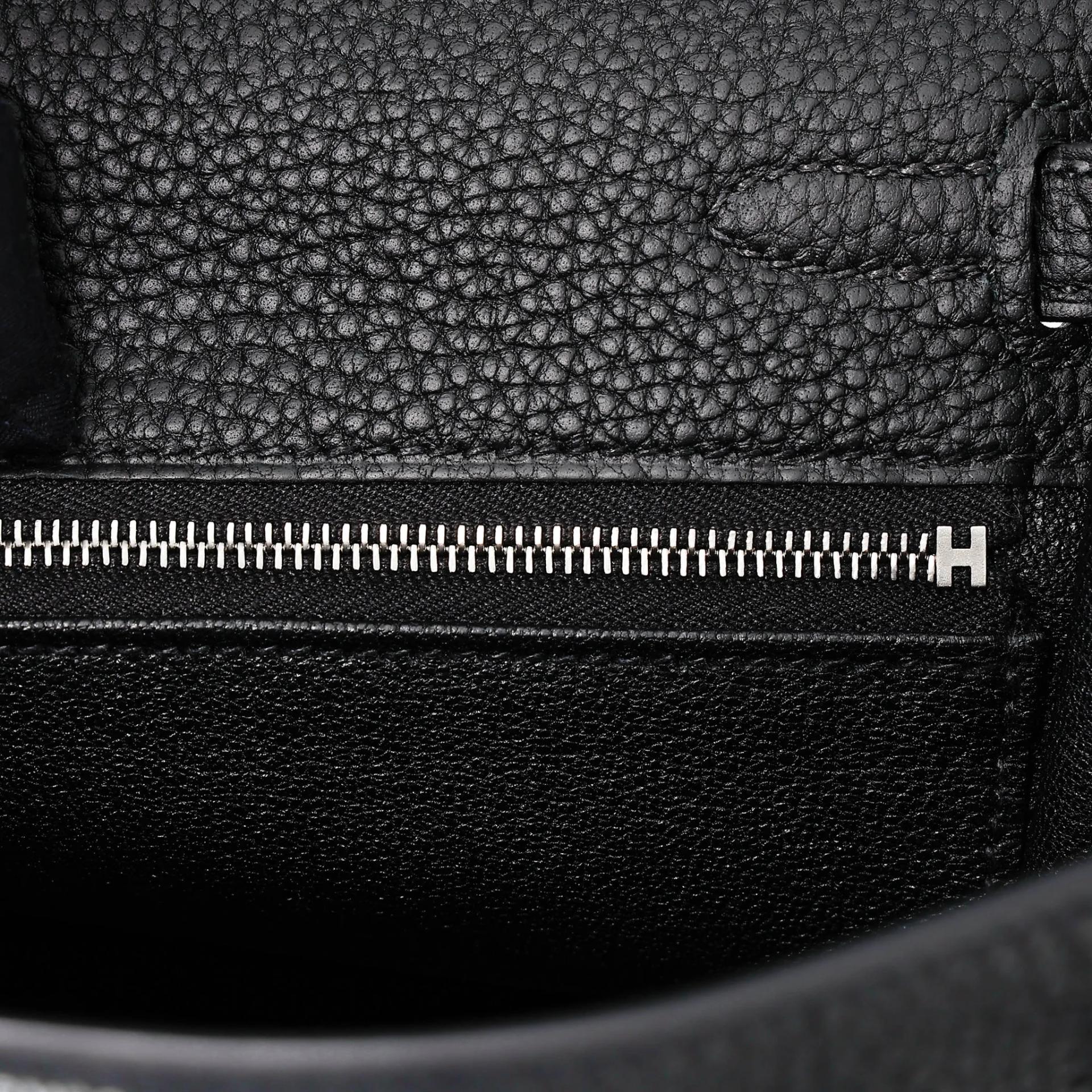 Brand New ( Rank N ) HERMÈS Kelly 25 Noir (89) Togo Palladium hardware G (2026) - 15