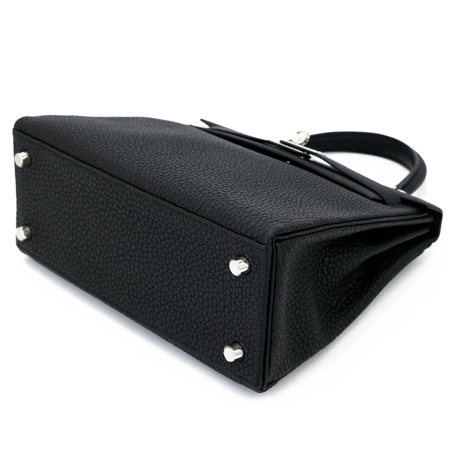 Brand New ( Rank N ) HERMÈS Kelly 25 Noir (89) Togo Palladium hardware G (2026) - 4