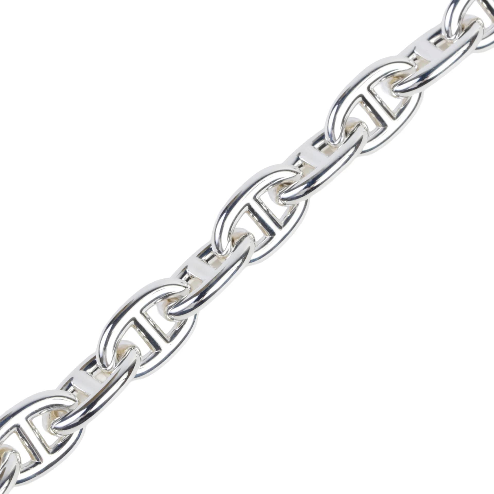 Excellent ( Rank SA ) HERMÈS Chaine d'Ancre Bracelet MM Silver Silver 925 - 3