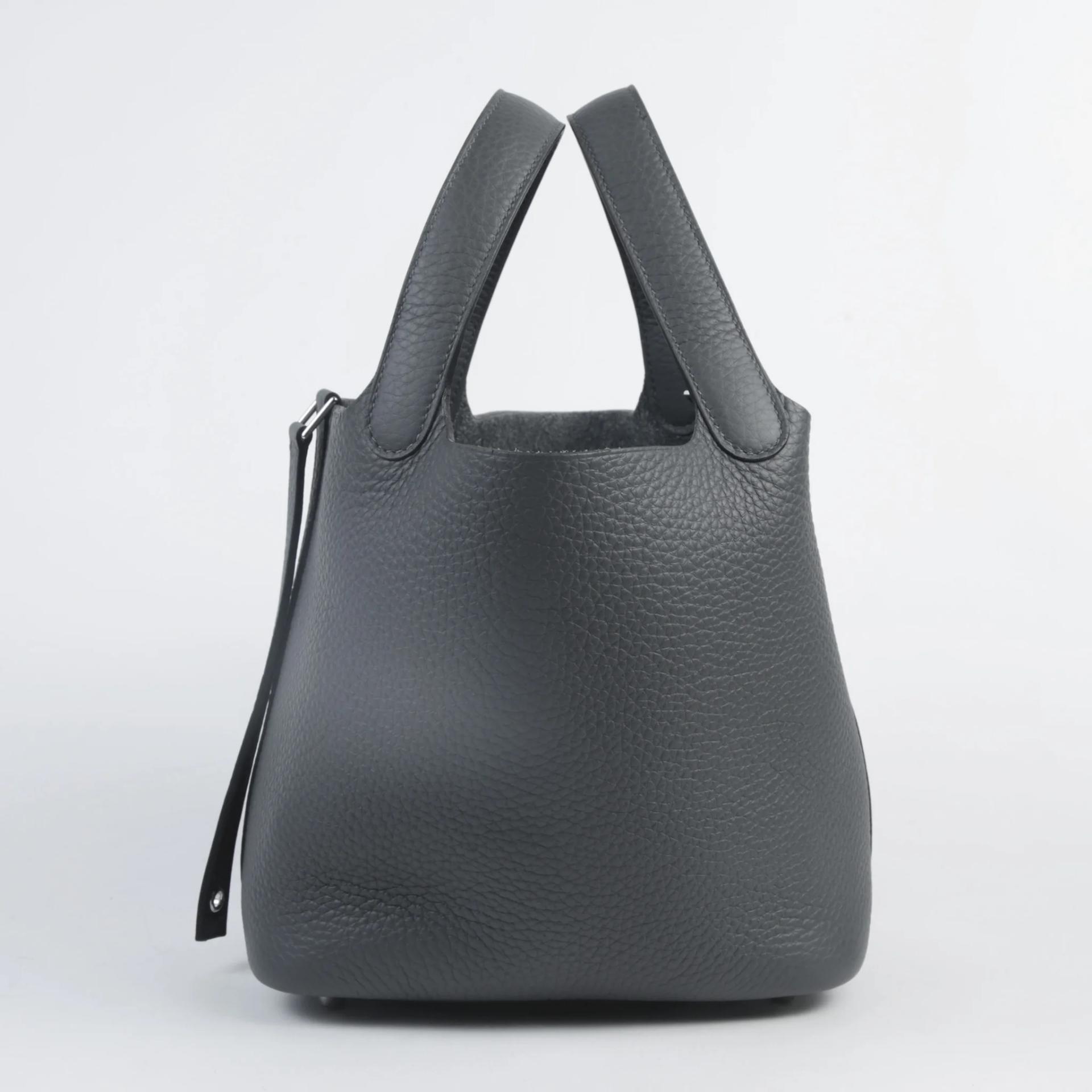ランク N 新品 HERMÈS エルメス ピコタンロックPM グリミスティ (H0) トリヨン シルバー金具 G刻印 (2026) - 4