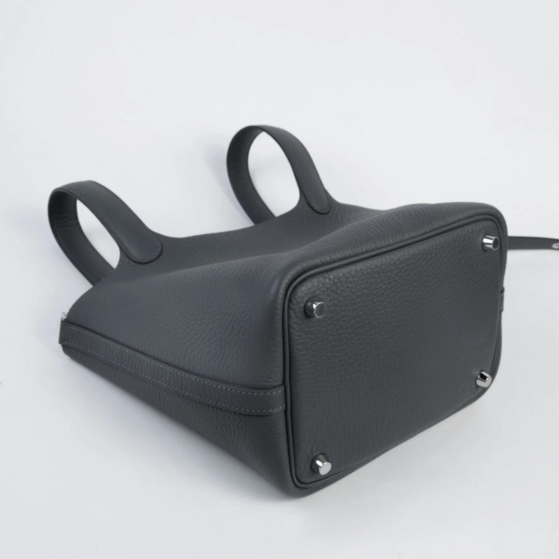 ランク N 新品 HERMÈS エルメス ピコタンロックPM グリミスティ (H0) トリヨン シルバー金具 G刻印 (2026) - 6