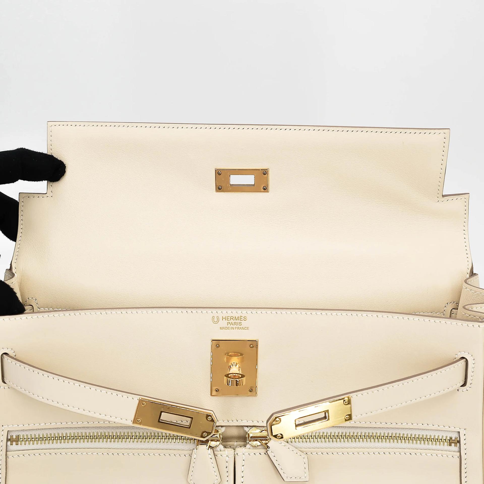 ランク NS 未使用品 HERMÈS エルメス ケリーラキ32 クレ (10) スイフト ゴールド金具 Z刻印 (2021) - 24