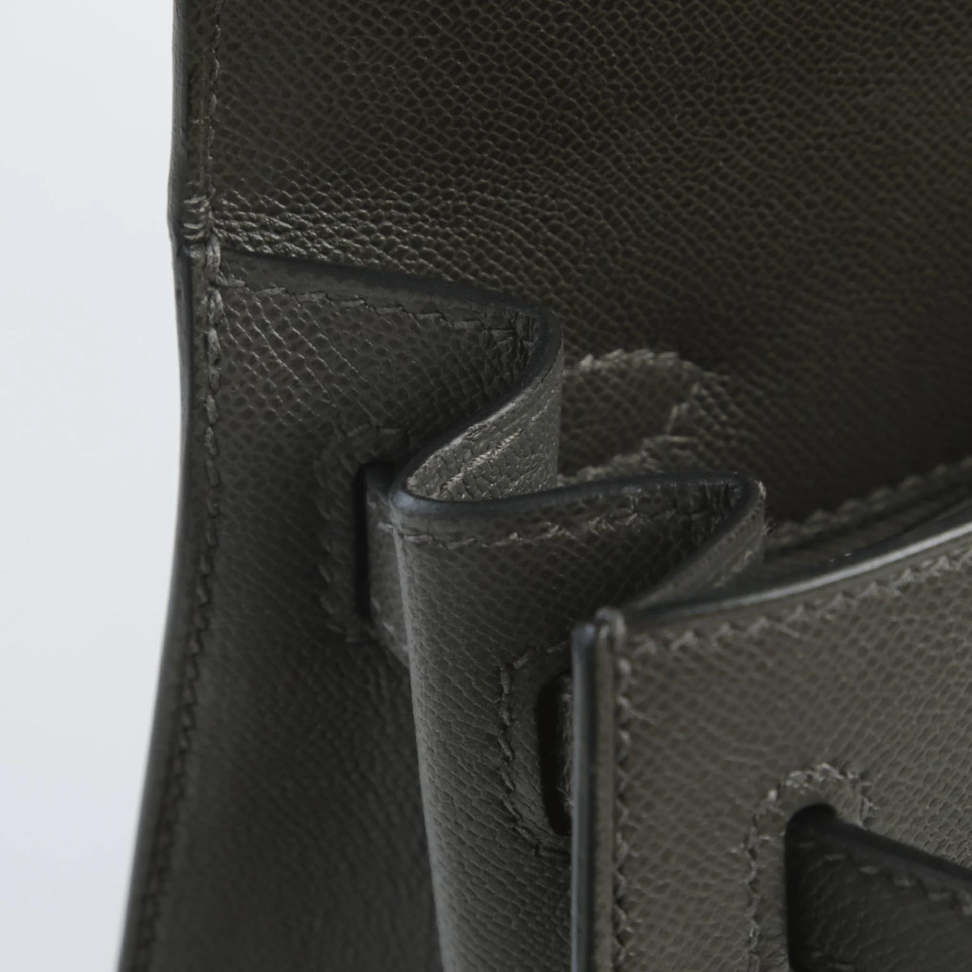 A美品 HERMÈS 爱马仕 Kelly 25 外缝 88 石墨灰 Graphite Madame皮 银扣 W刻 2024年 - 12