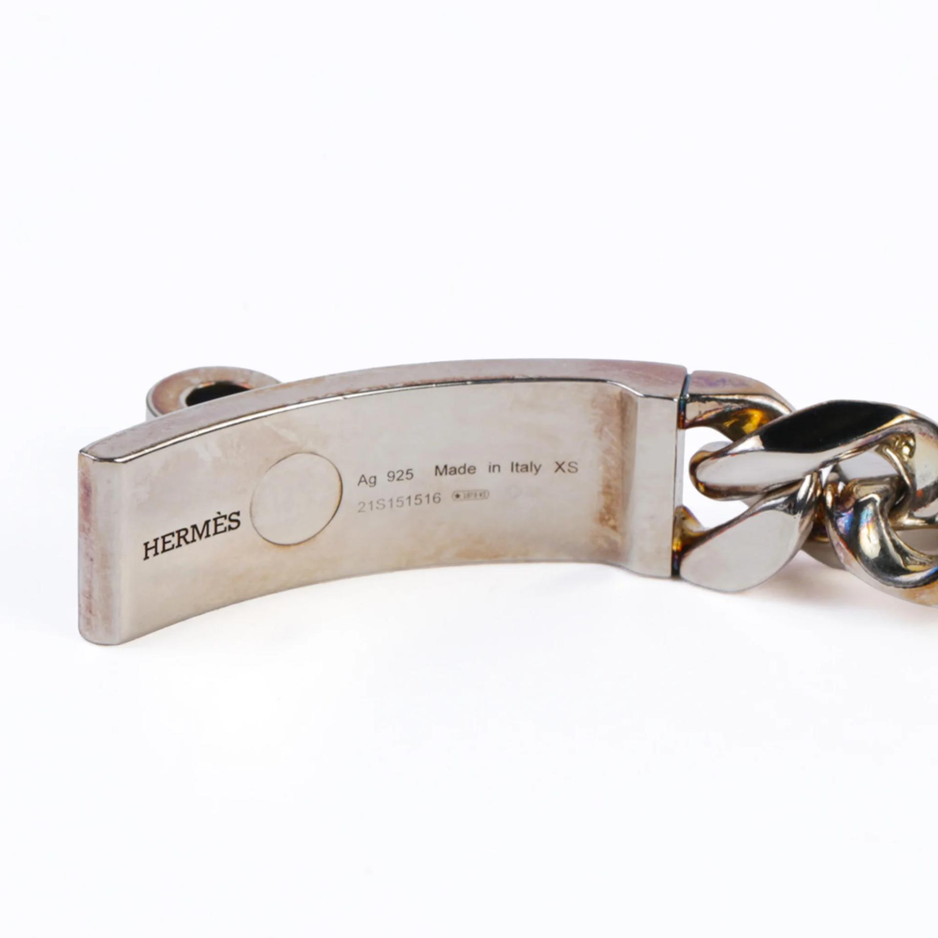 Very Good ( Rank A) HERMÈS Bracelet Kelly Gourmette GM Silver Silver 925 - 6