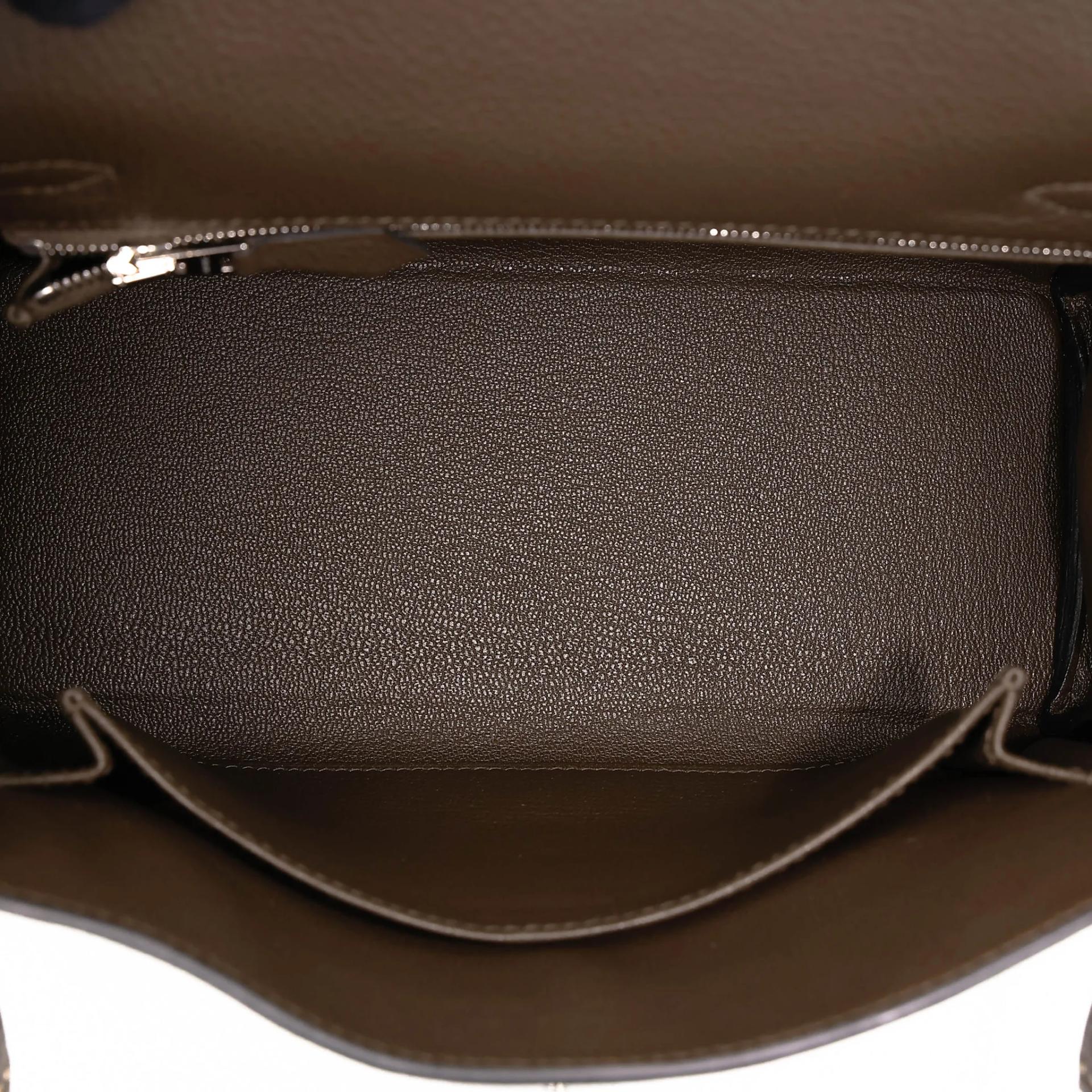 Brand New ( Rank N ) HERMÈS Kelly 25 Vert Loden (V8) Togo Palladium hardware G (2026) - 18