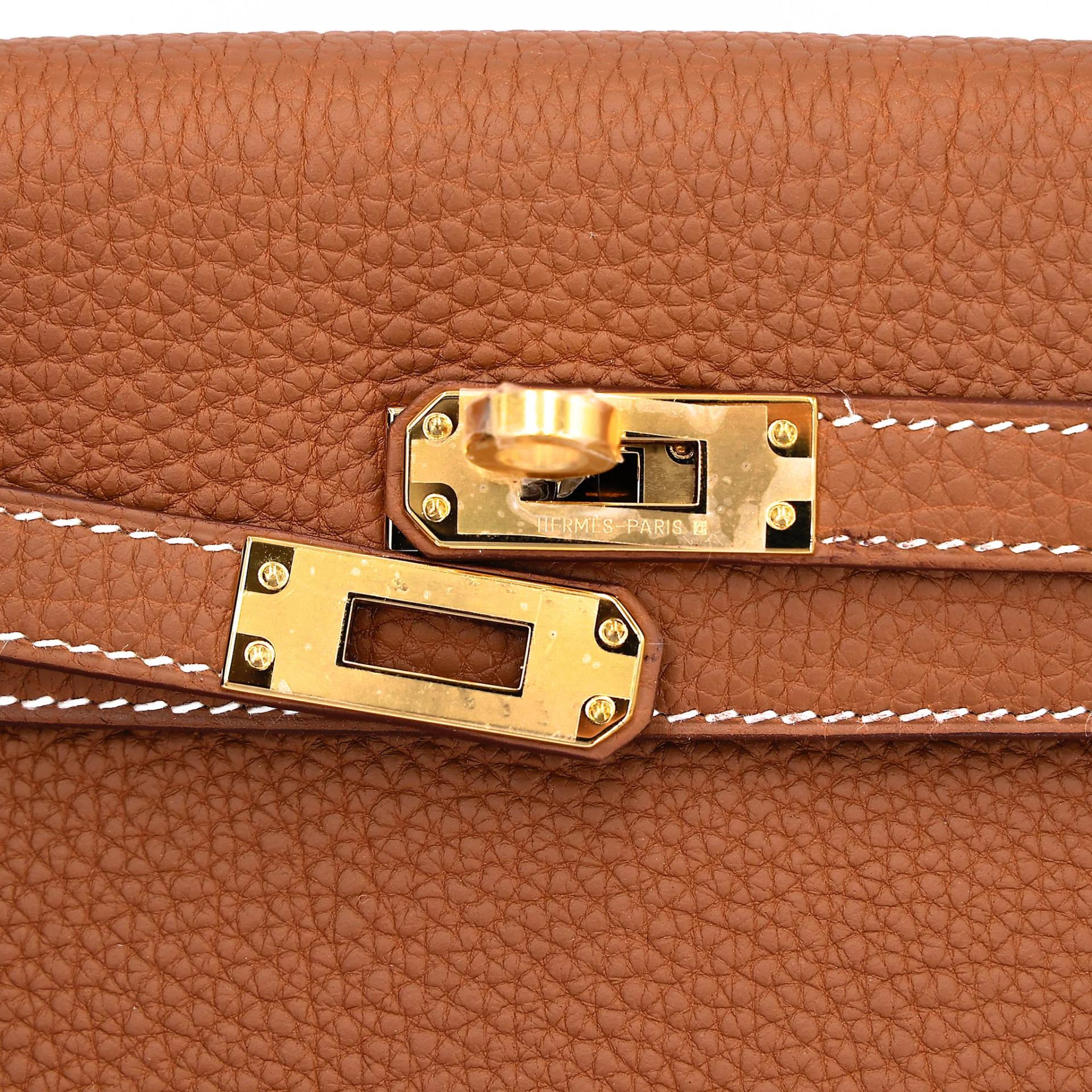 Brand New ( Rank N ) HERMÈS Kelly 25 Gold Togo Gold hardware G (2026) - 8