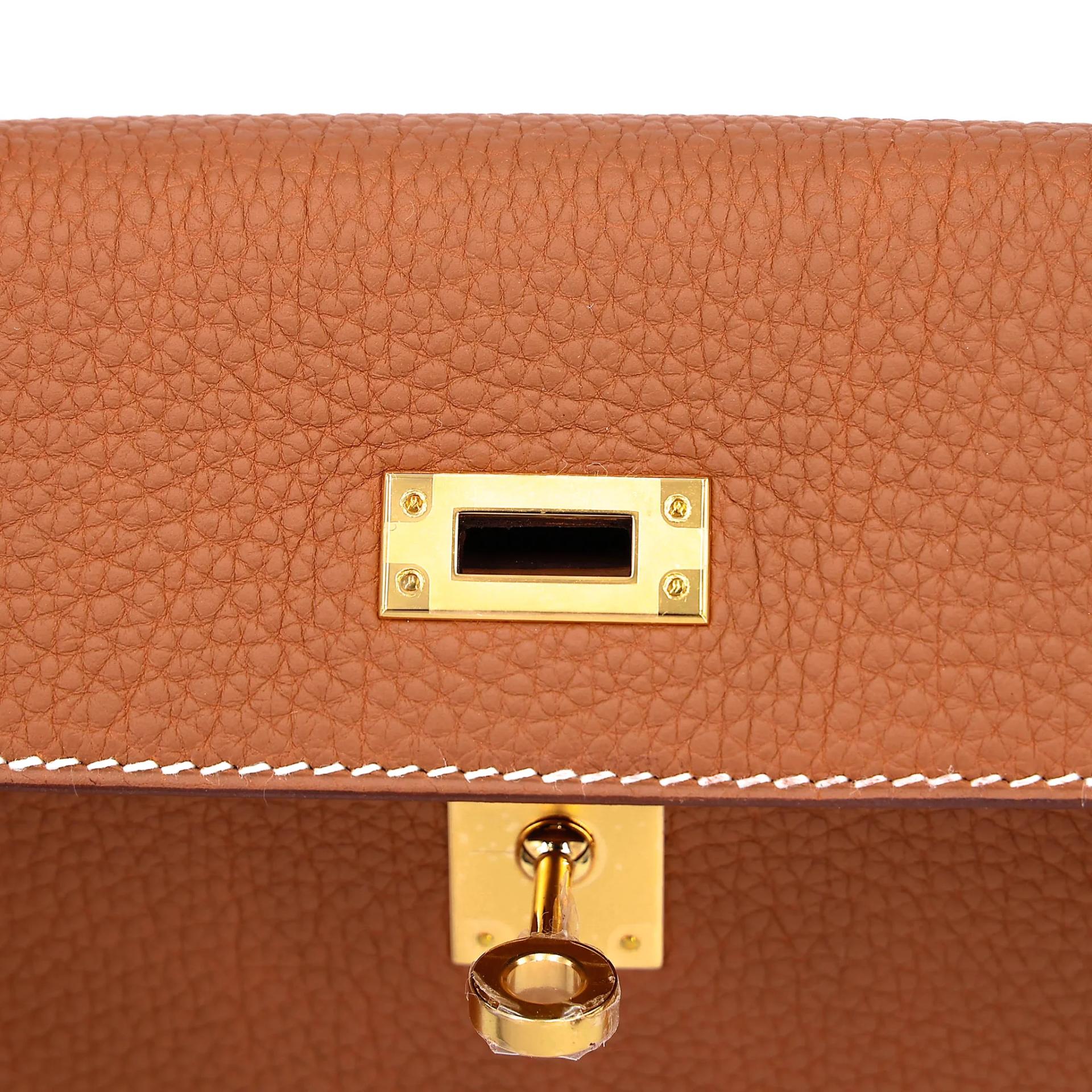 Brand New ( Rank N ) HERMÈS Kelly 25 Gold Togo Gold hardware G (2026) - 10
