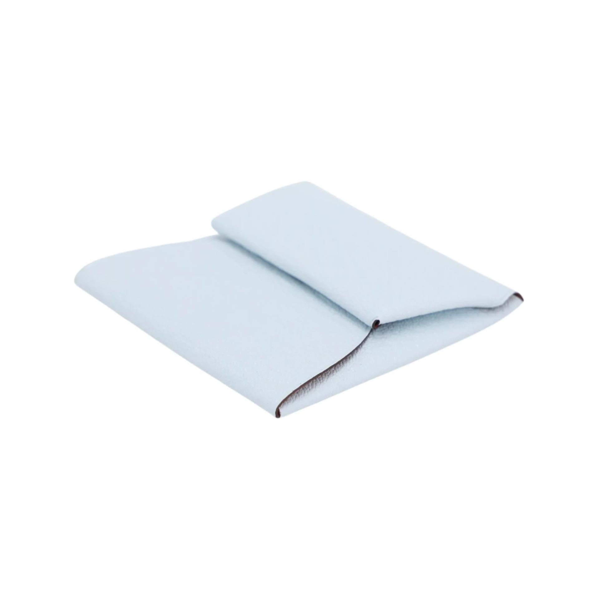 Unused ( Rank NS ) HERMÈS Bastia purse Verso Bleu Brume (T0) Cuivre (6C) Chevre Mysore Palladium hardware D (2019) - 7
