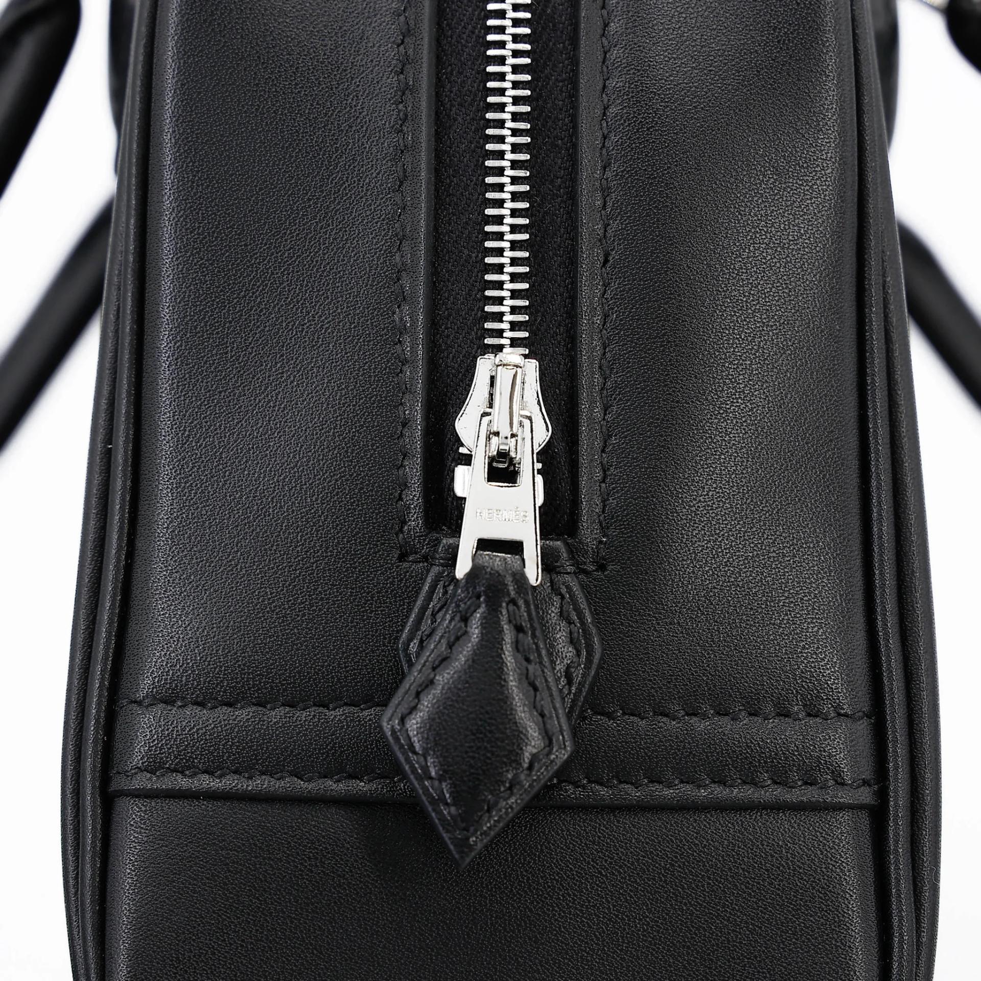 全新 HERMÈS 爱马仕 Plume Mini 89 黑色 Noir (Black) Evercalf皮 银扣 K刻 2025年 - 14