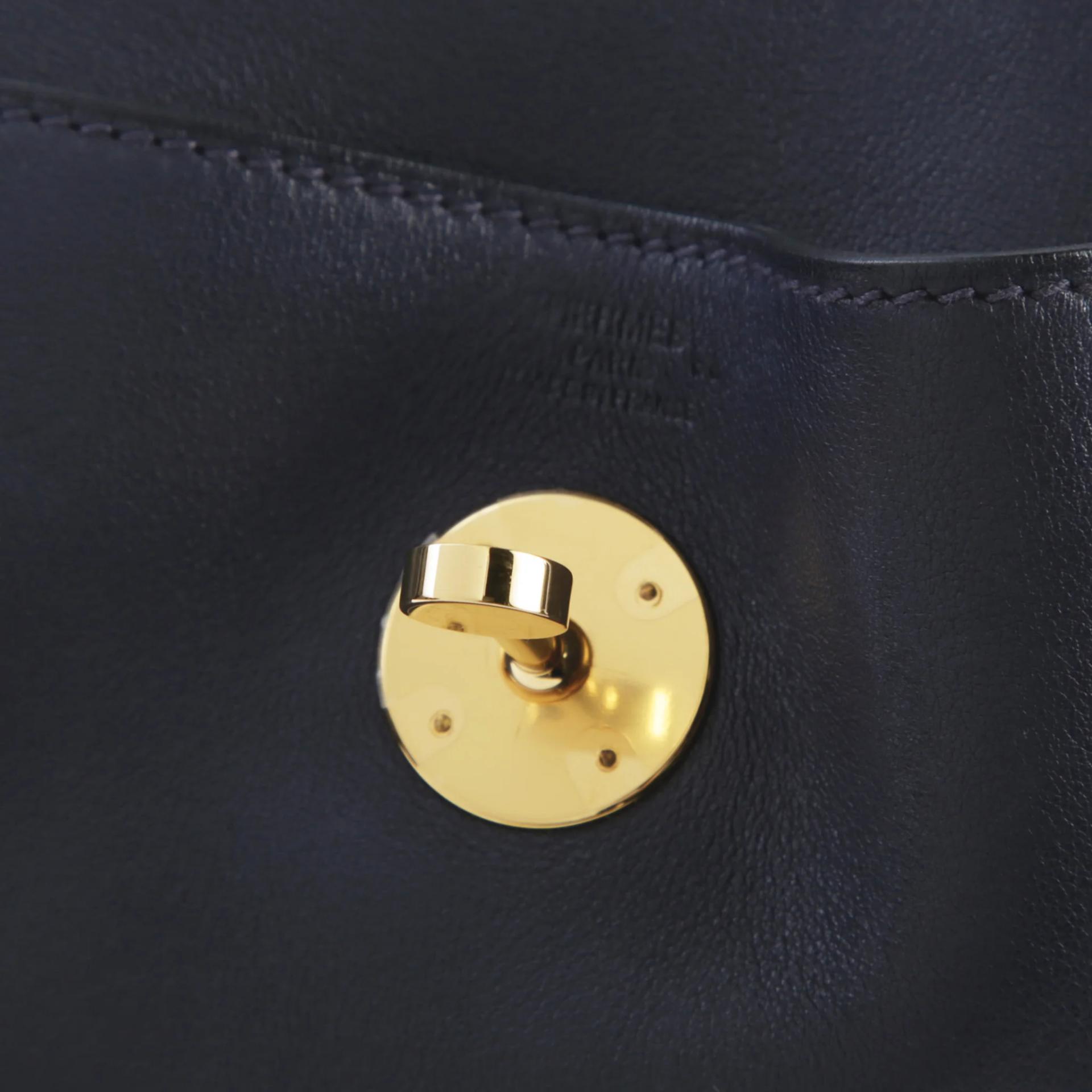 A美品 HERMÈS 爱马仕 Lindy 26 Touch 2Z 午夜蓝 Bleu Nuit •• 尼罗鳄 雾面 Evergrain皮 金扣 Y刻 2020年 - 10