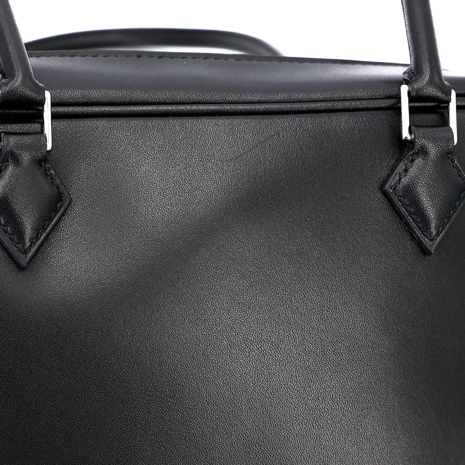 全新 HERMÈS 爱马仕 Plume Mini 89 黑色 Noir (Black) Evercalf皮 银扣 K刻 2025年 - 10