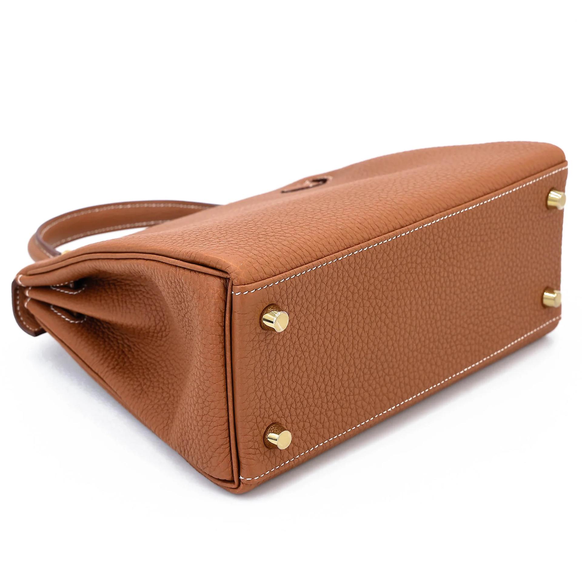 Brand New ( Rank N ) HERMÈS Kelly 25 Gold Togo Gold hardware G (2026) - 7