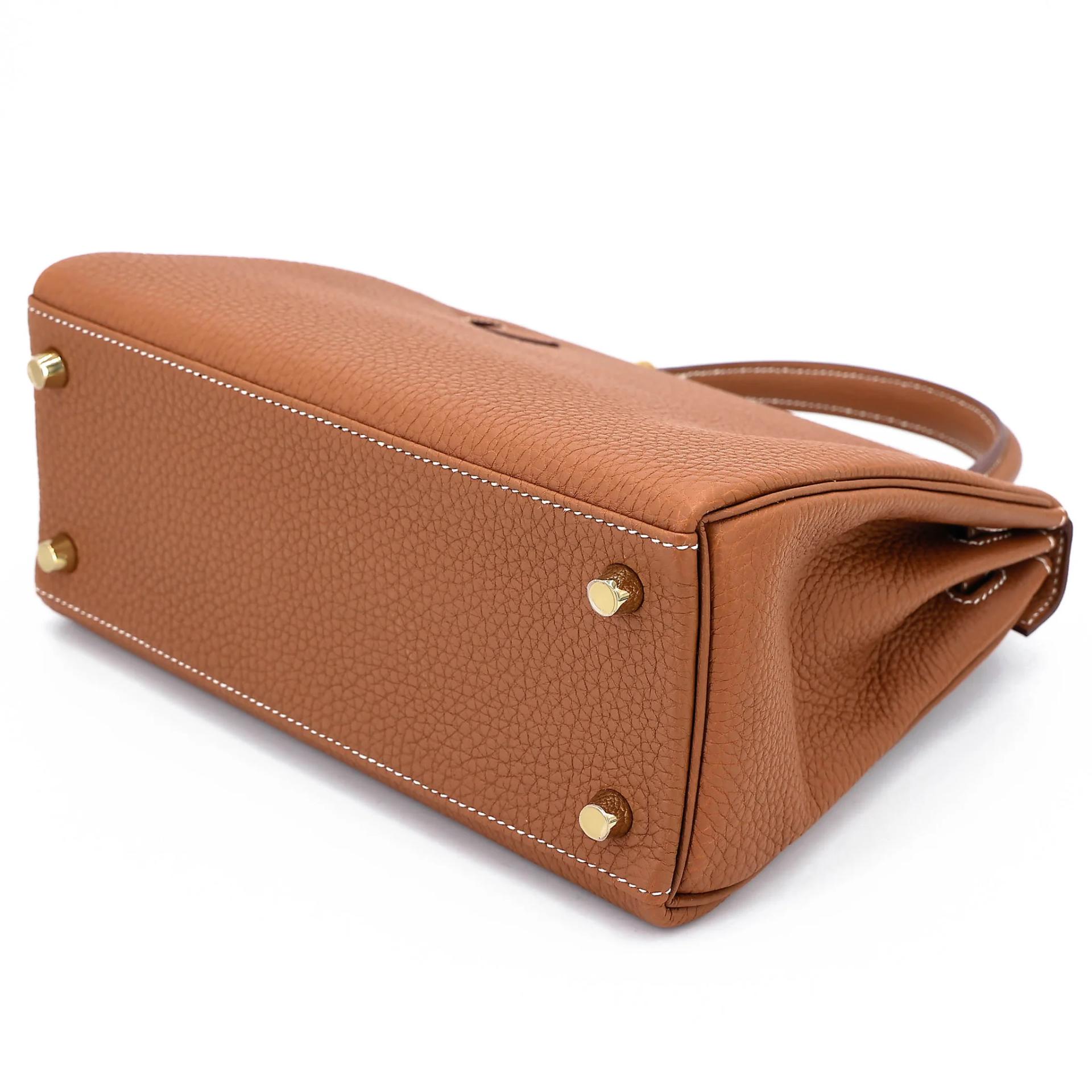 Brand New ( Rank N ) HERMÈS Kelly 25 Gold Togo Gold hardware G (2026) - 6