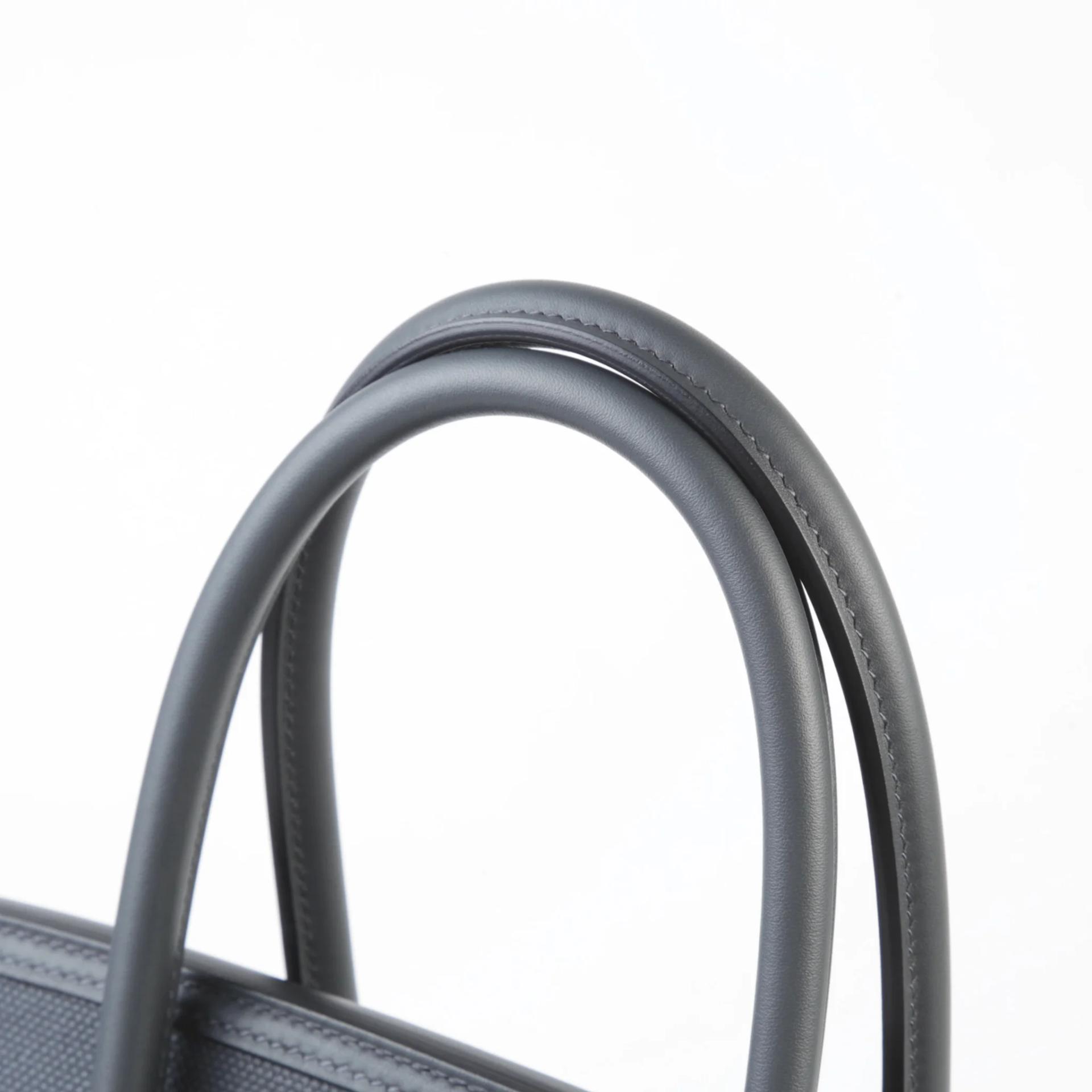 Very Good ( Rank A) HERMÈS Limited Edition Birkin Cargo 35 Gris misty (H0) Canvas Swift Palladium hardware W (2024) - 3