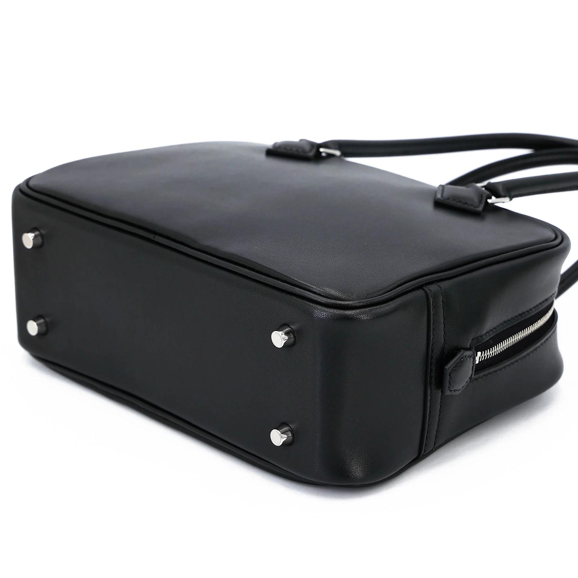 全新 HERMÈS 爱马仕 Plume Mini 89 黑色 Noir (Black) Evercalf皮 银扣 K刻 2025年 - 6