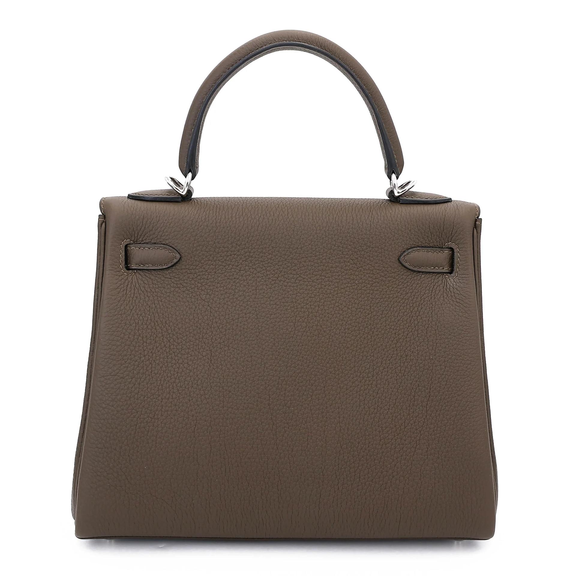 Brand New ( Rank N ) HERMÈS Kelly 25 Vert Loden (V8) Togo Palladium hardware G (2026) - 2