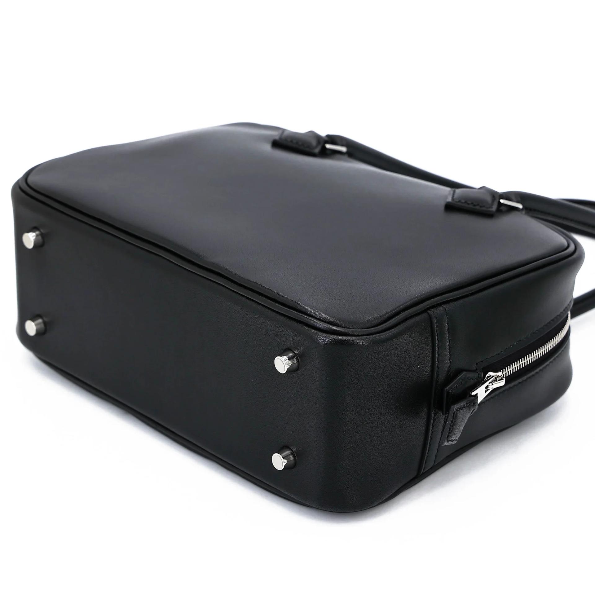 全新 HERMÈS 爱马仕 Plume Mini 89 黑色 Noir (Black) Evercalf皮 银扣 K刻 2025年 - 4