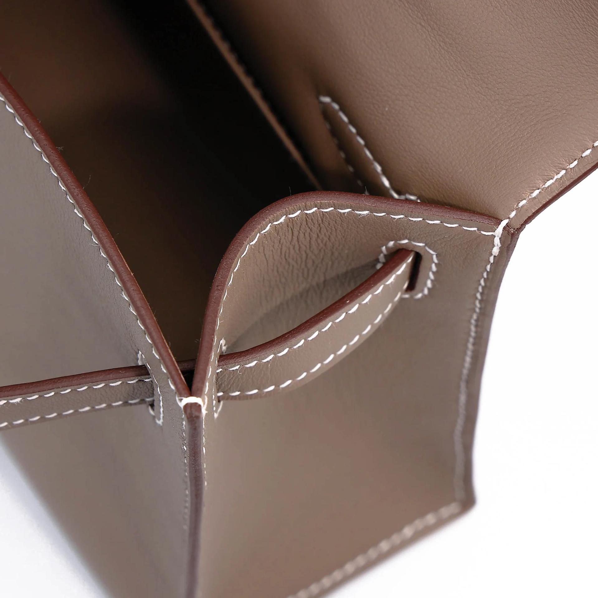 ランク N 新品 HERMÈS エルメス ポシェットケリー エトゥープ (18) スイフト シルバー金具 G刻印 (2026) - 16