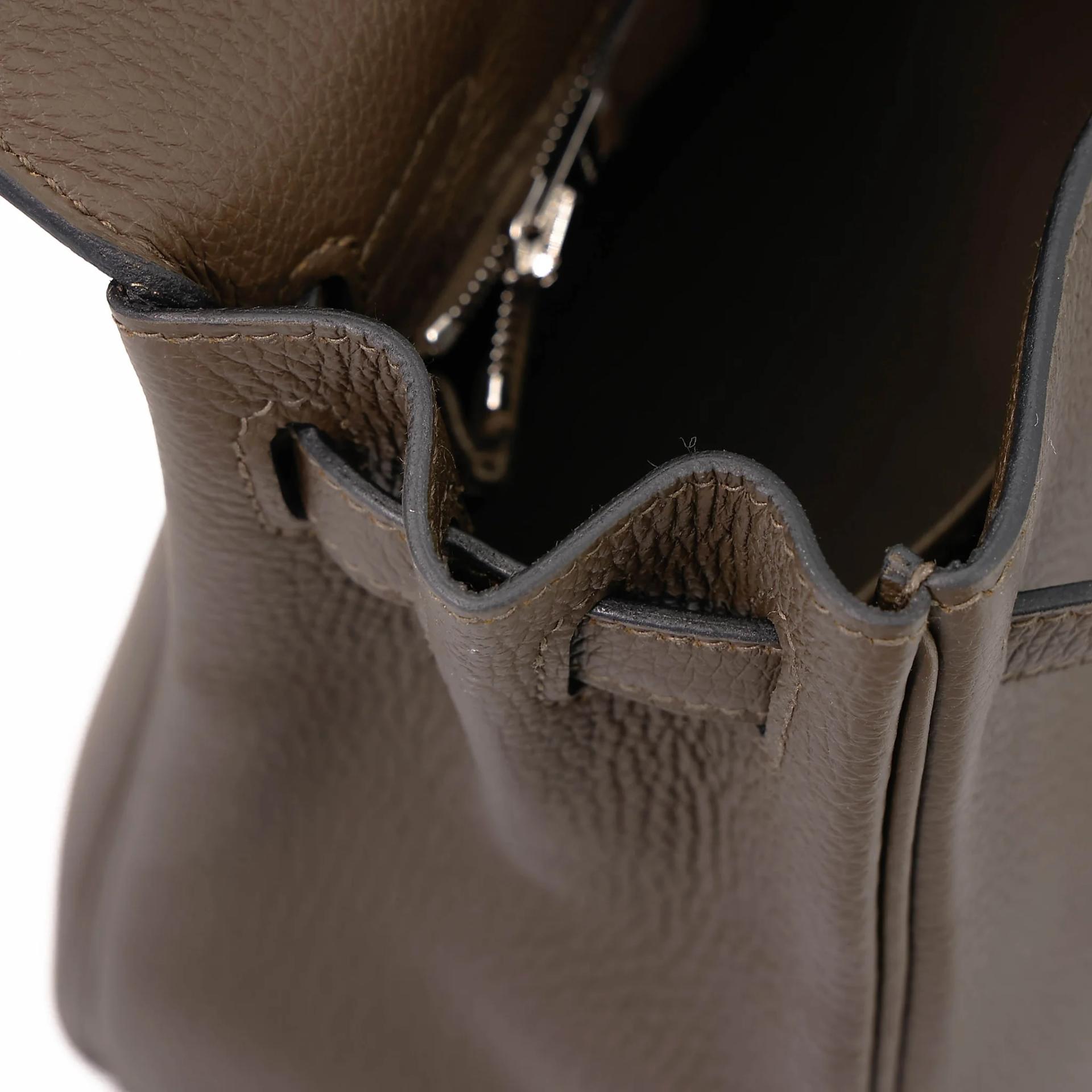 Brand New ( Rank N ) HERMÈS Kelly 25 Vert Loden (V8) Togo Palladium hardware G (2026) - 17