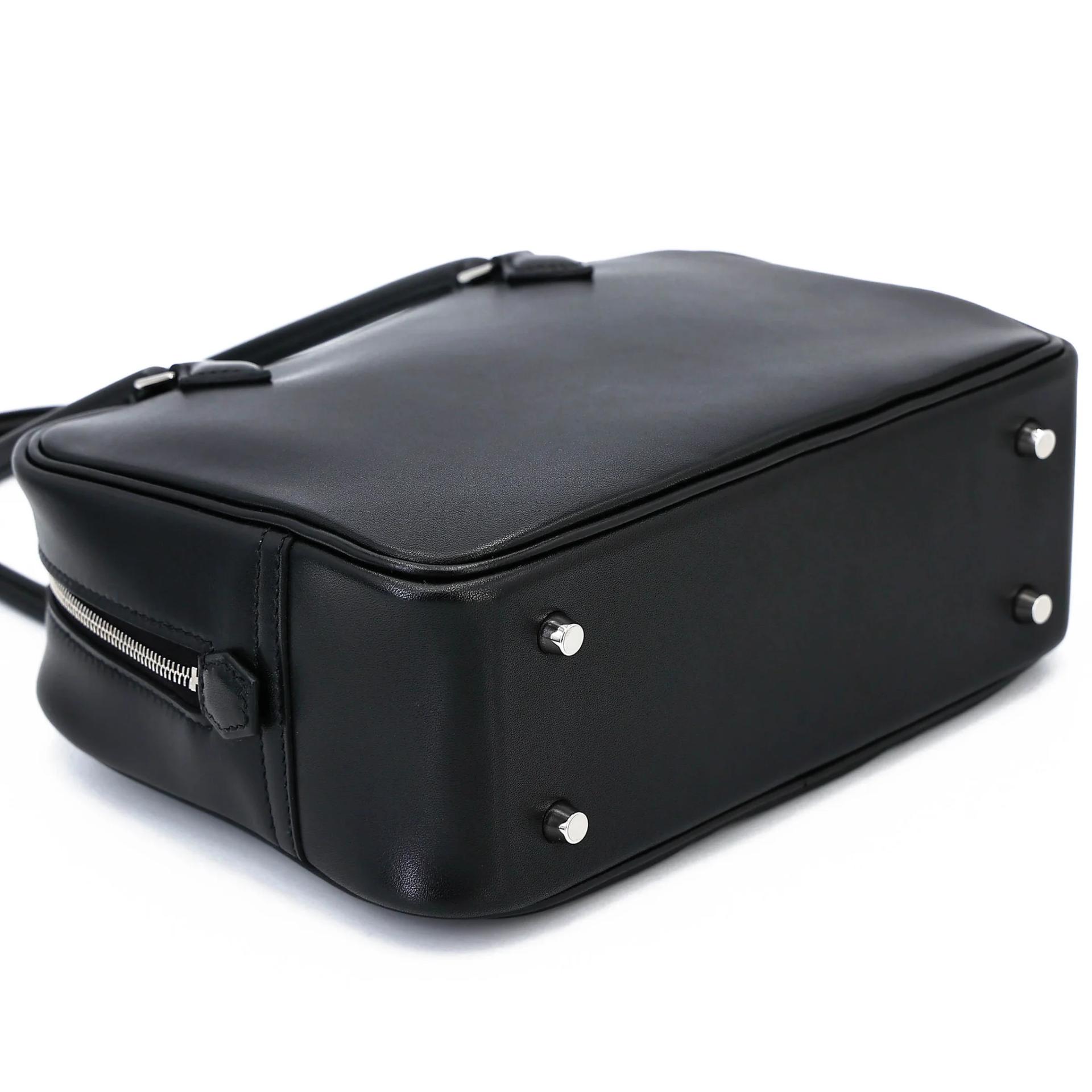全新 HERMÈS 爱马仕 Plume Mini 89 黑色 Noir (Black) Evercalf皮 银扣 K刻 2025年 - 5