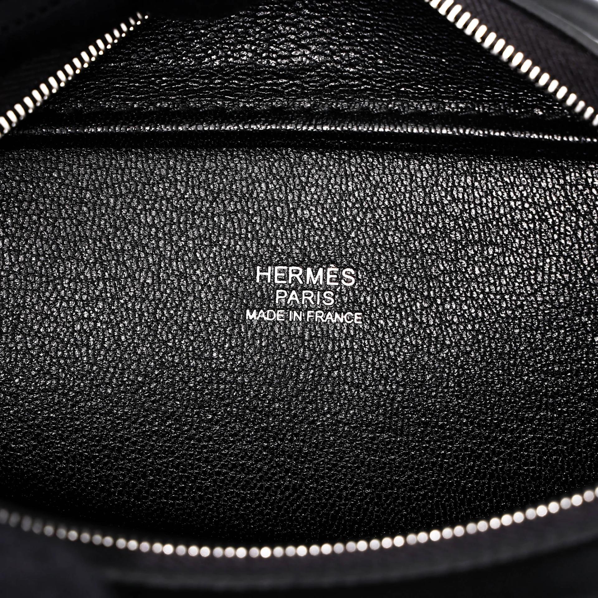 全新 HERMÈS 爱马仕 Plume Mini 89 黑色 Noir (Black) Evercalf皮 银扣 K刻 2025年 - 16