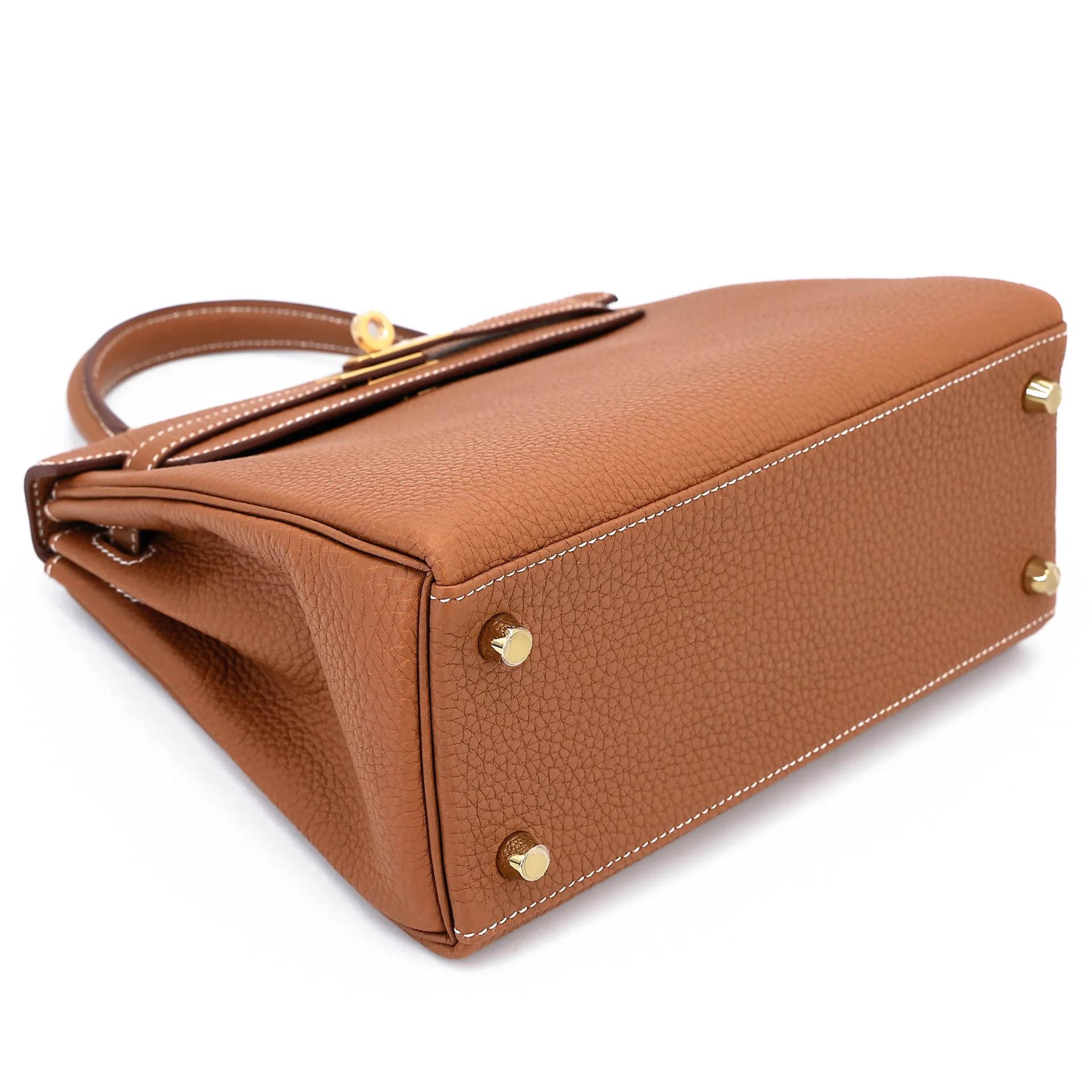 Brand New ( Rank N ) HERMÈS Kelly 25 Gold Togo Gold hardware G (2026) - 5