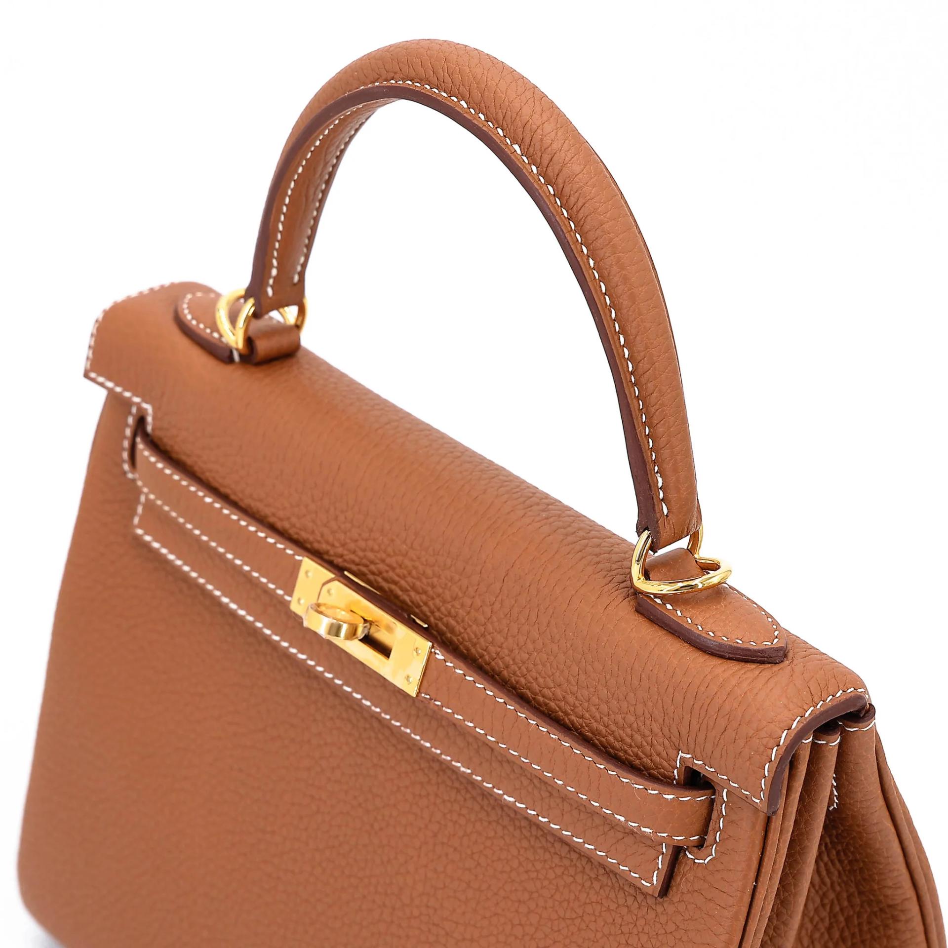 Brand New ( Rank N ) HERMÈS Kelly 25 Gold Togo Gold hardware G (2026) - 3